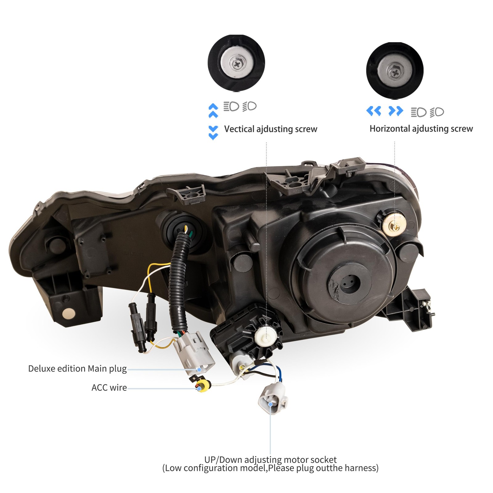 Headlight Assembly Fit for 2012-2021 Toyota 86 GT86 1st Gen Scion Frs Subaru Brz