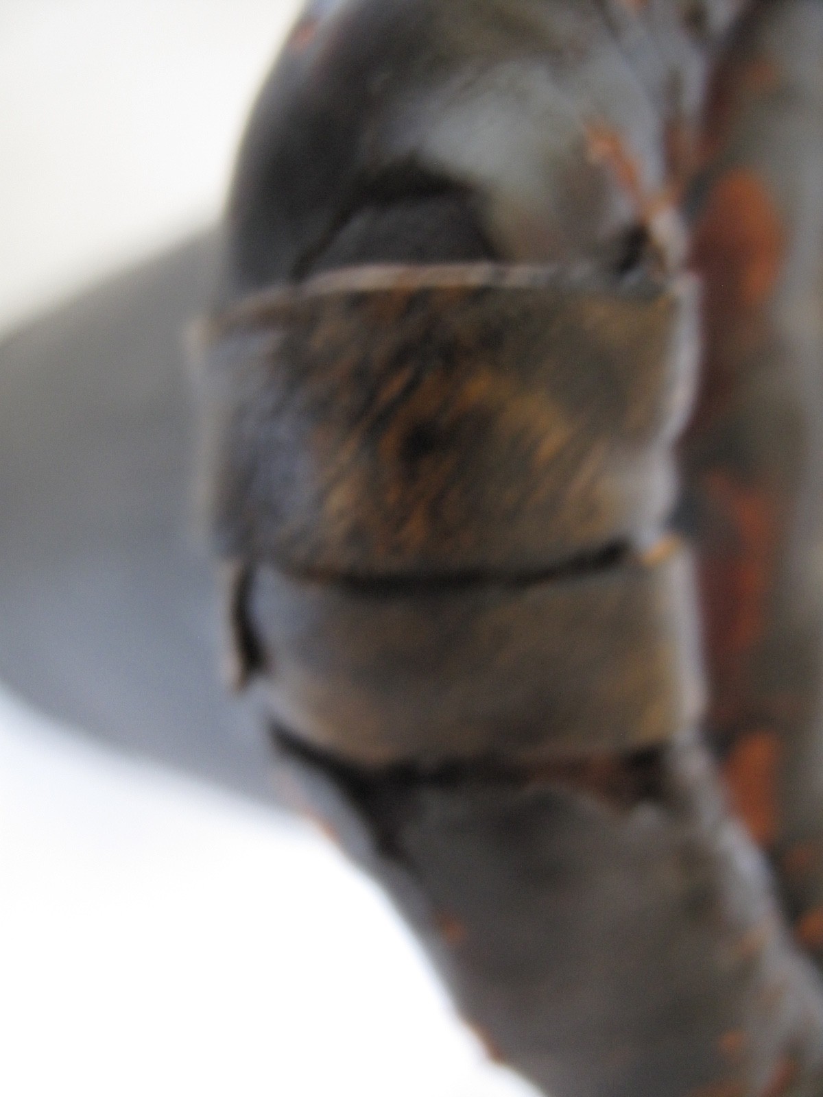 Antique American Firemen's Painted Leather Bucket, N. D. Forest & Co. c. 1850's