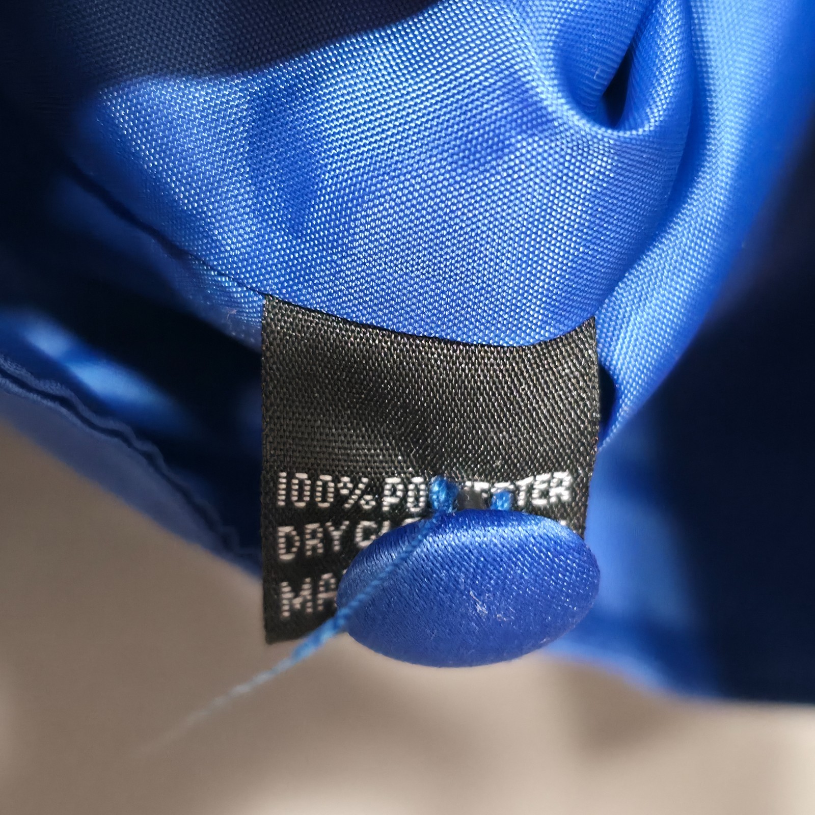 Vesuvio Napoli in Italy Men's Blue Tuxedo Vest Size Medium