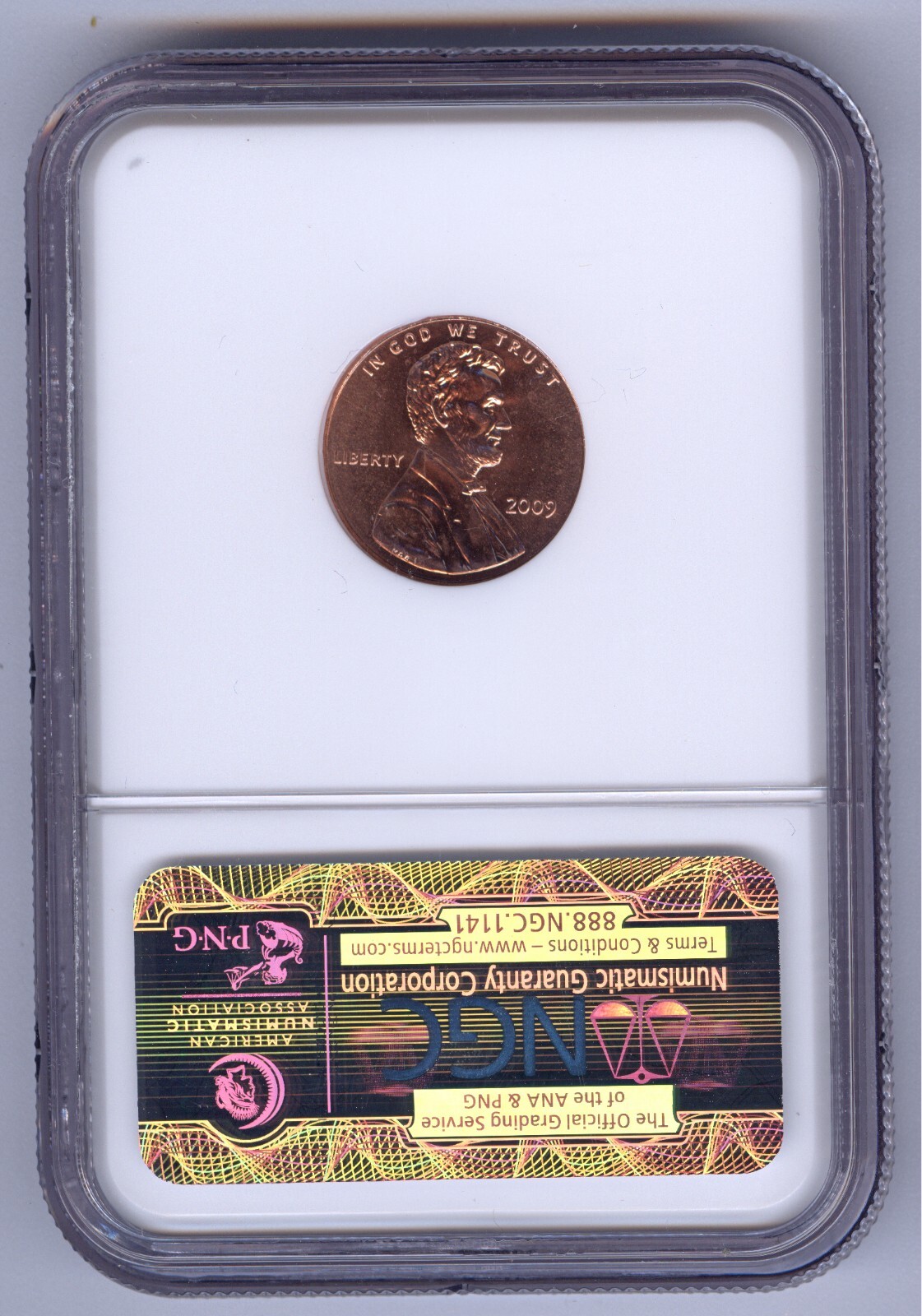 2009 1C Formative Years MS66 RD NGC Lincoln Cent