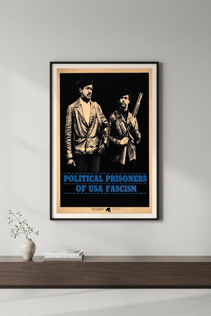 🖼️ Black Panther Party Poster - 1970s Political Activism - 24x36” Vintage Wall