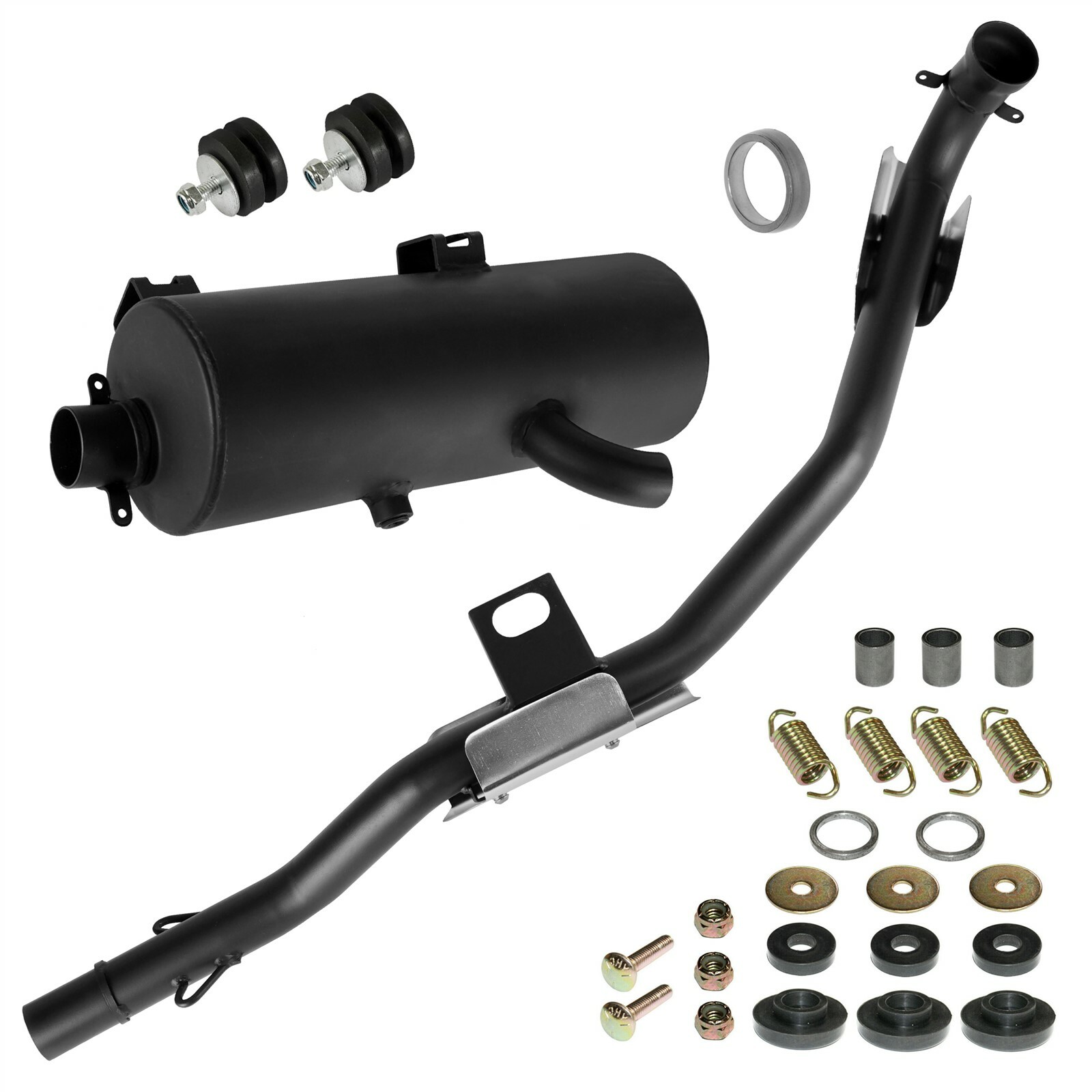 Exhaust Muffler w/ Pipe Gasket Kit fits Polaris Sportsman 500 4x4 1996 1997-2000