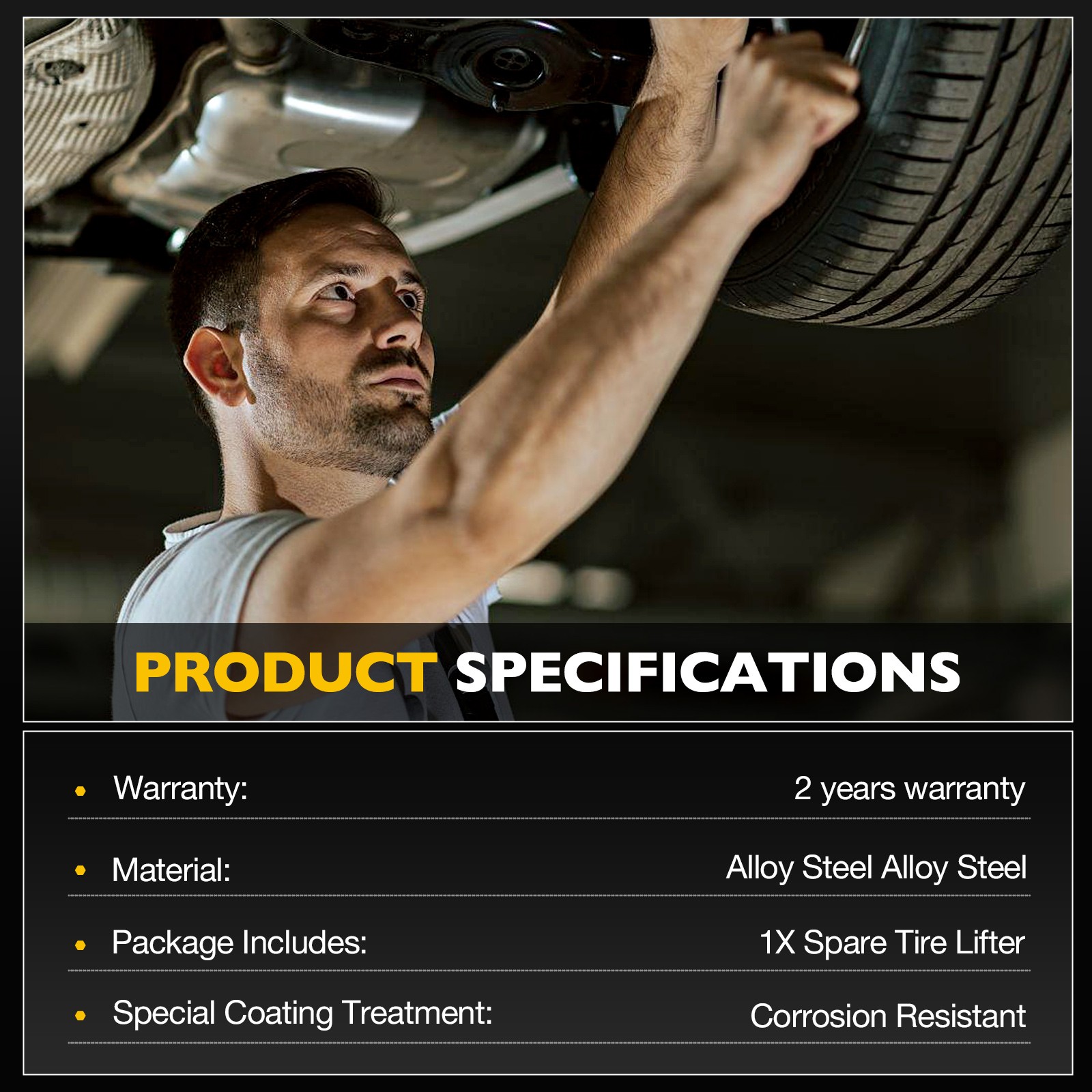 925-502 Spare Wheel Tire Hoist Assy For 09-19 Honda Pilot Acura MDX 74711SZAA01