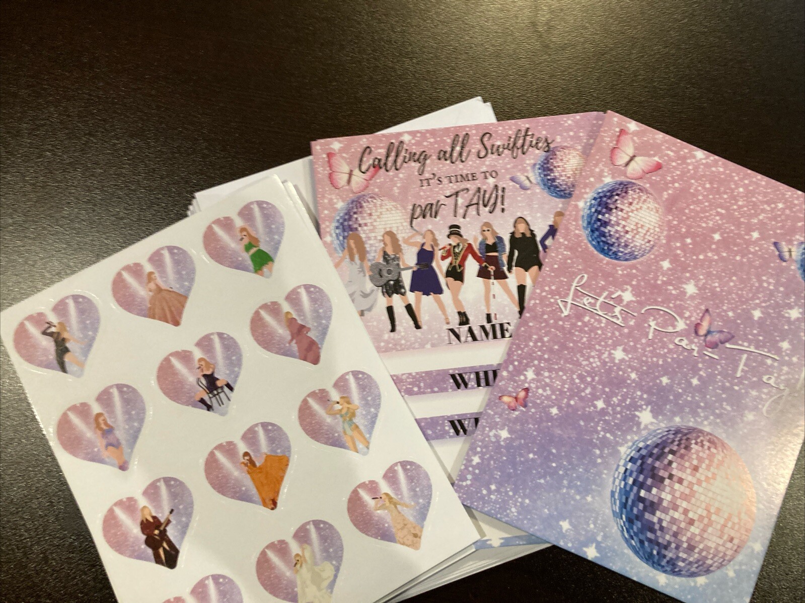 Set Of 20 Party Invites Taylor Swift & Stickers  Party Calling All Swifties