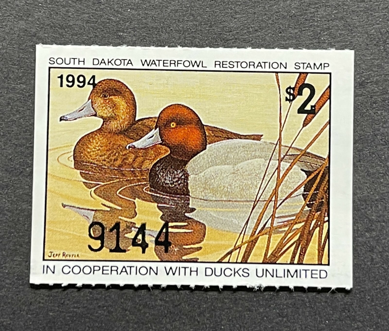 WTDstamps - 1994 SOUTH DAKOTA - State Duck Stamp - Lot1 - Mint OG NH