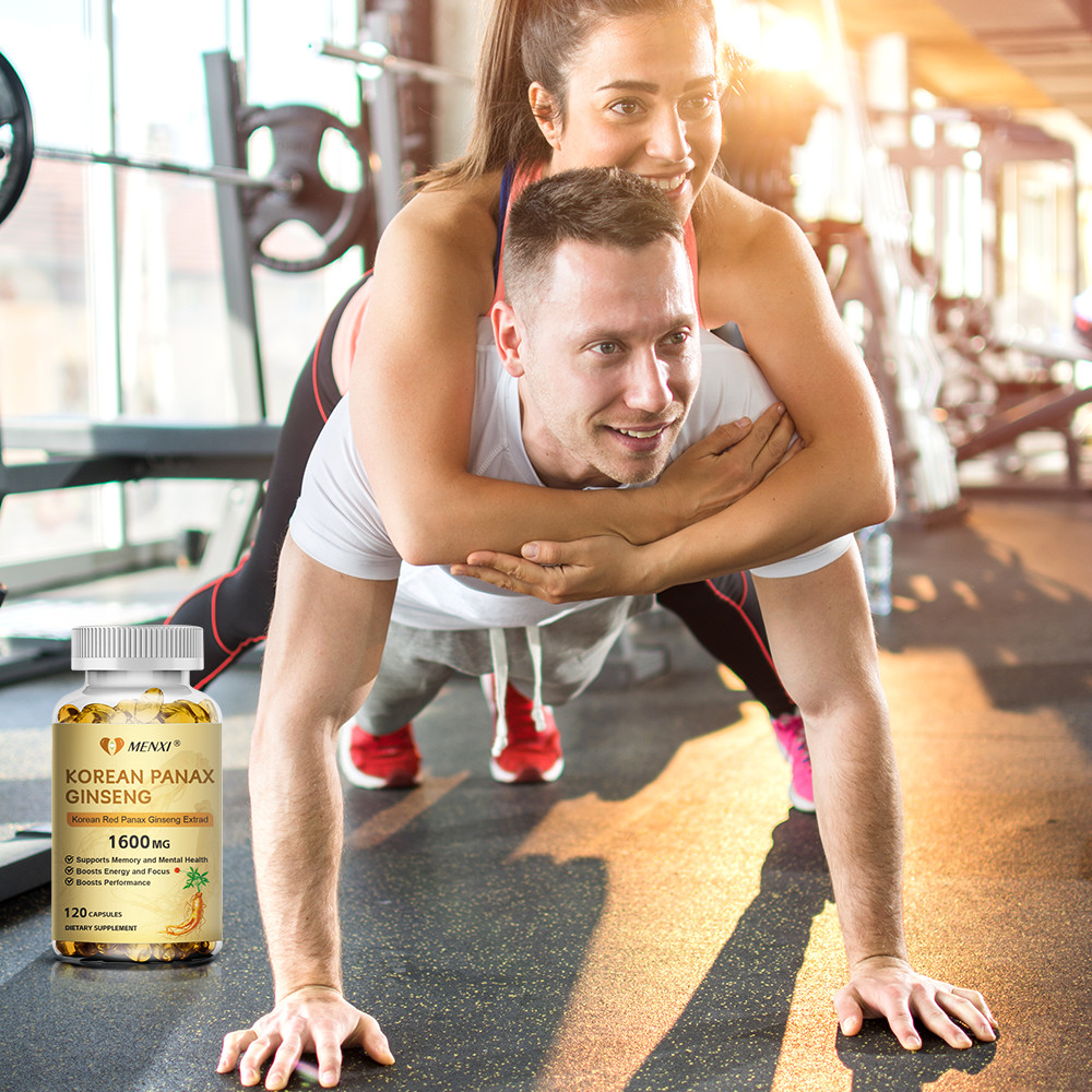 Korean Red Panax Ginseng 1600mg - 240 Capsules - Extra Strength Highest Potency