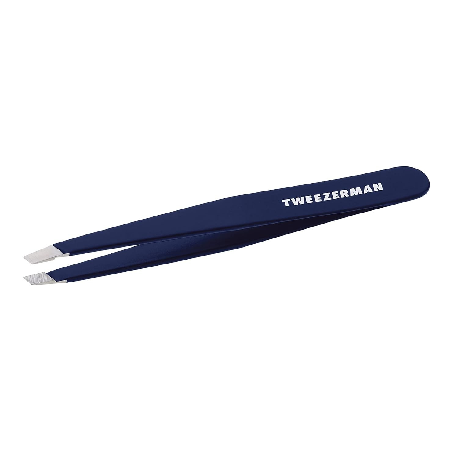 Tweezerman Evening Blue Full Slant Stainless Steel Slant Tweezer