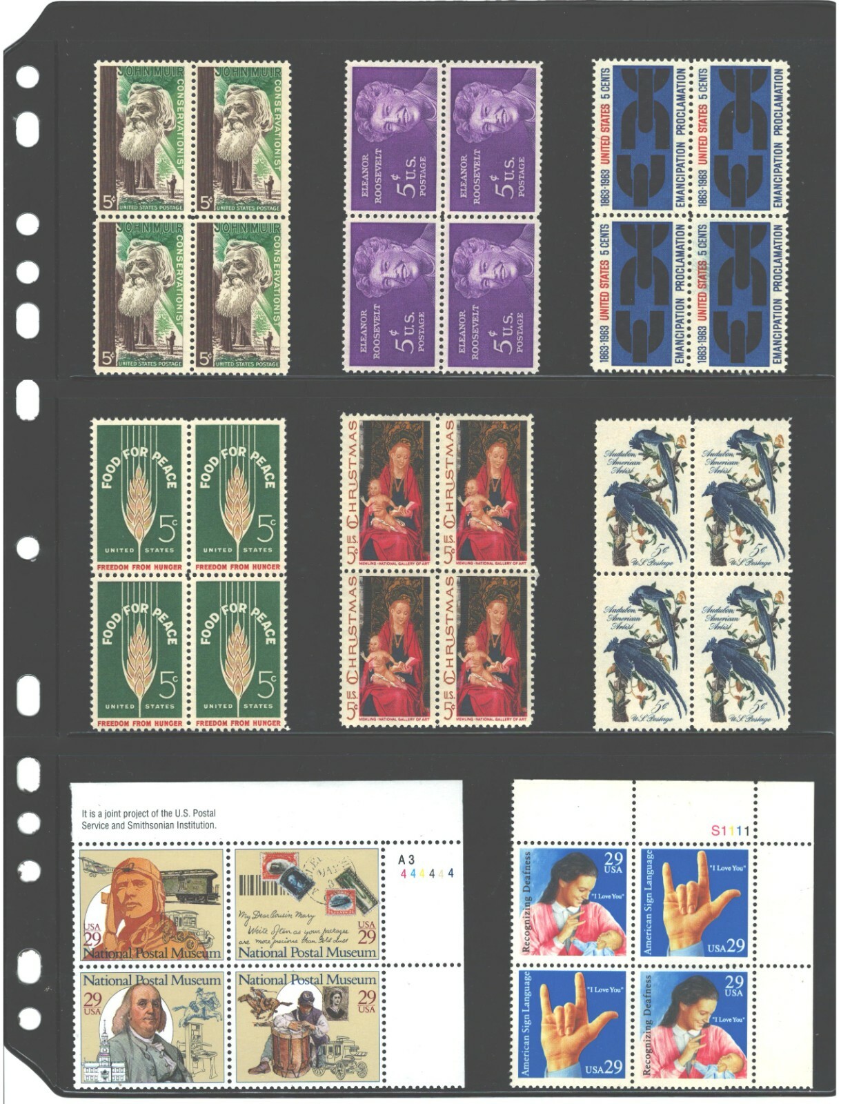 **ANCHOR 5 New Stock Pages 3S (3- rows) Sheets - (Black sheets) / Double Sided.