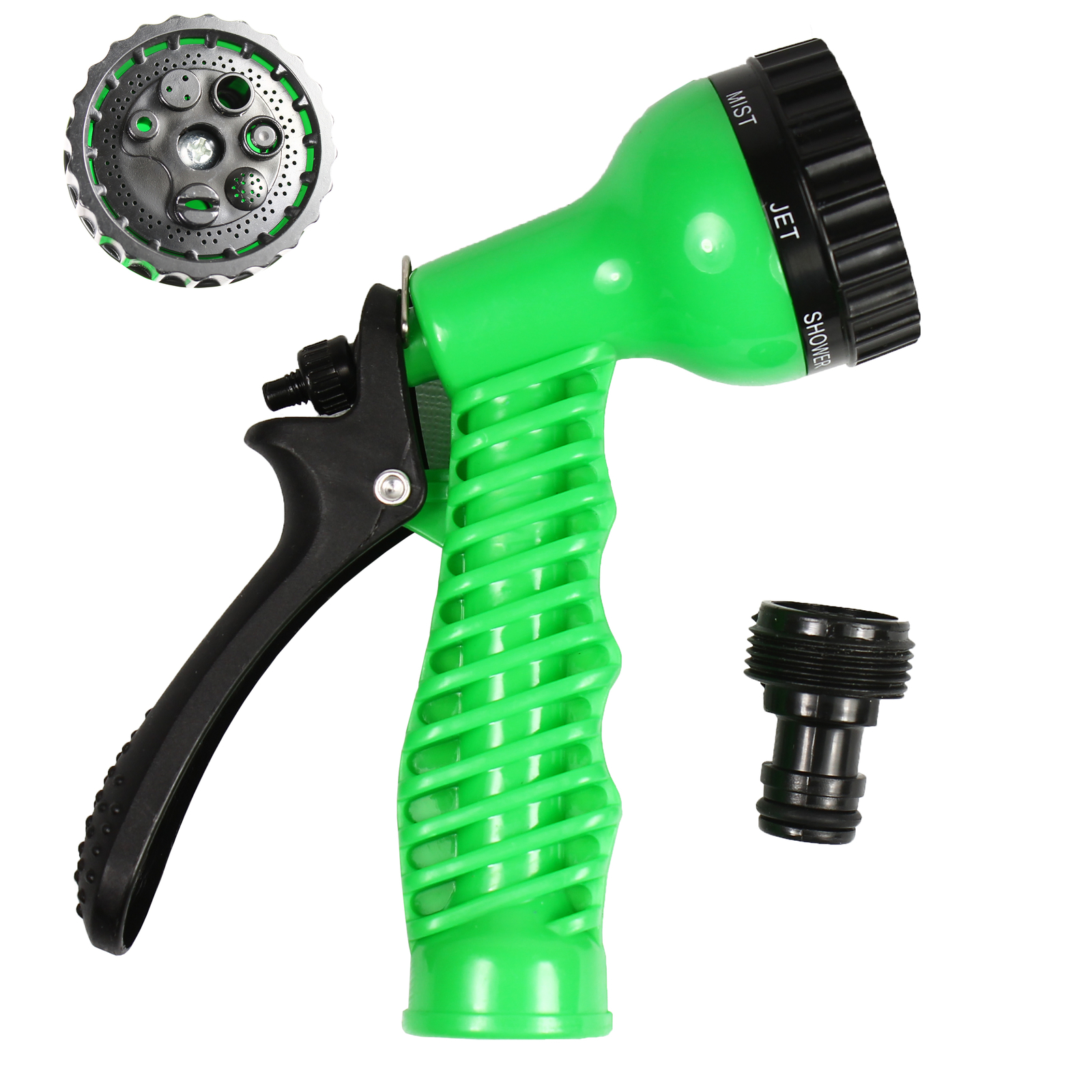 2 Pack Garden Hose Nozzle Water Sprayer - 7 Spray Patterns
