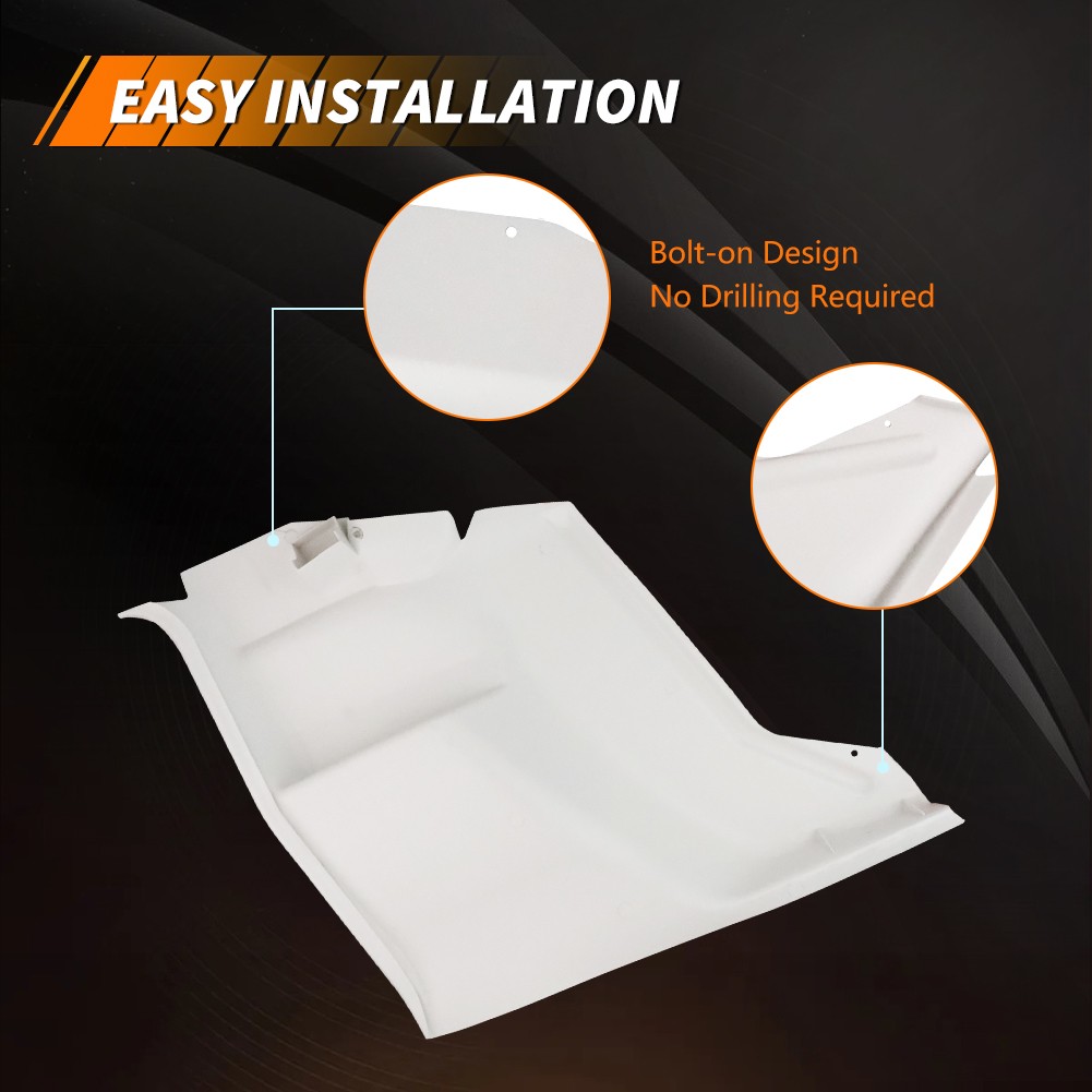 For 72-81 Camaro Firebird L&R Lower Plastic Rear Armrest Seat Side Panels White