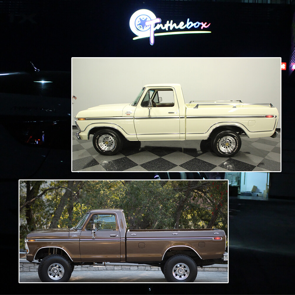 6PCS Smoke LED Tail Light & Side Marker Lamp For Ford F150 F250 E150 Truck 73-79