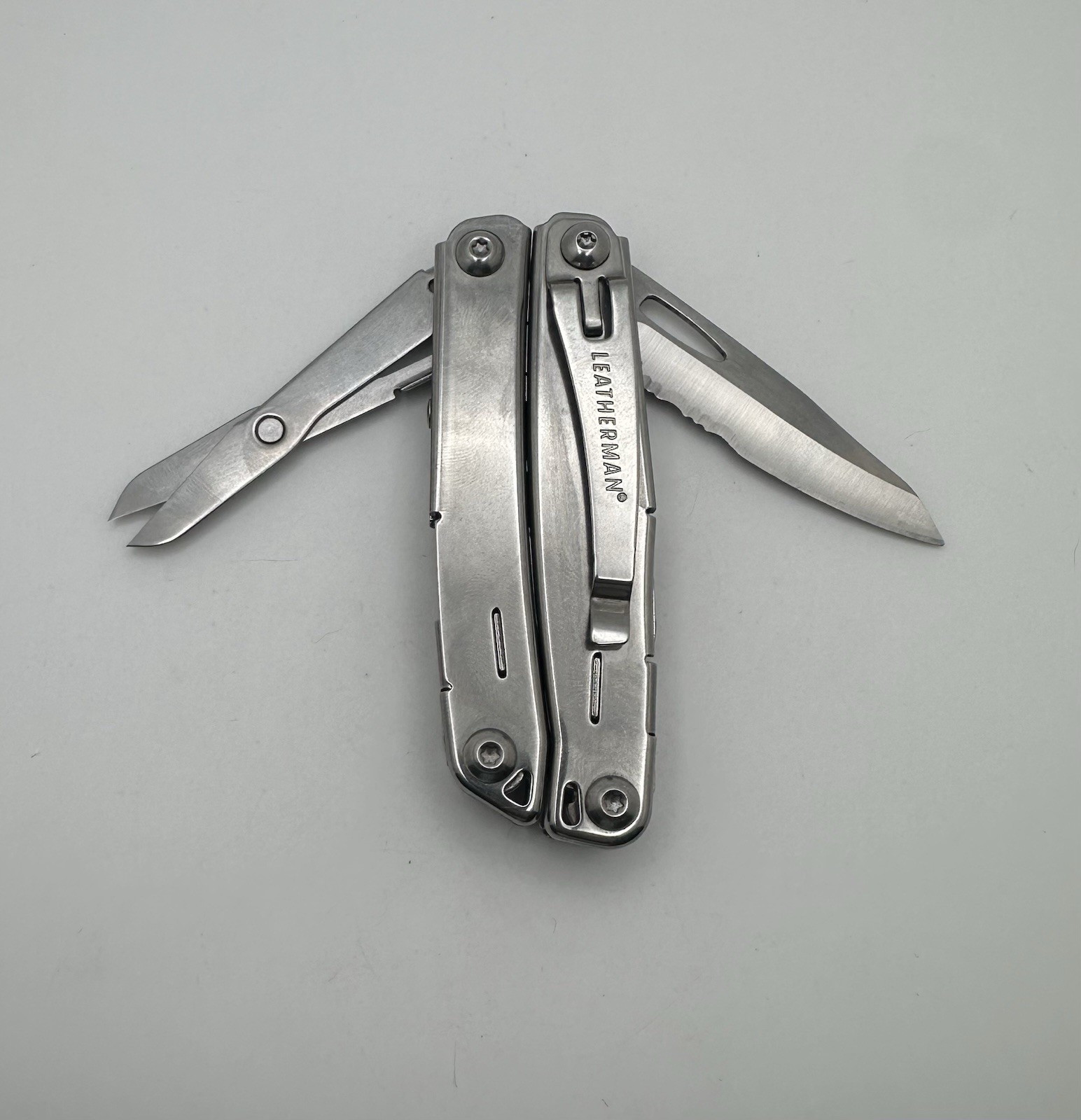 Lot Of 3 Leatherman Stainless Multi Tools Wingman Sidekick And Rev Great Shape
