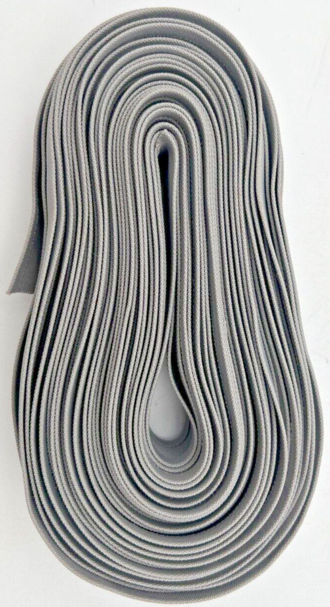 SUNBRELLA MARINE 1-1/4" SILVER 4651 BINDING TAPE DOUBLE EDGE PARTIAL, 1" REMNANT