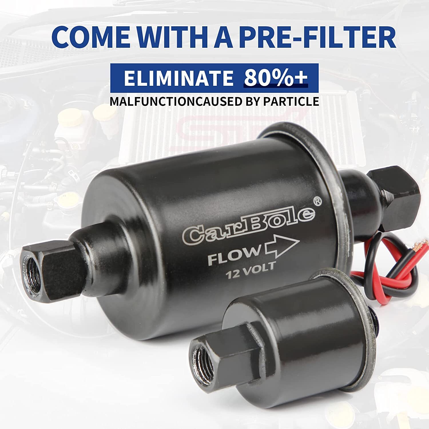 Advanced Universal Electric Fuel Pump Inline Low Pressure 5-9PSI Gas Diesel