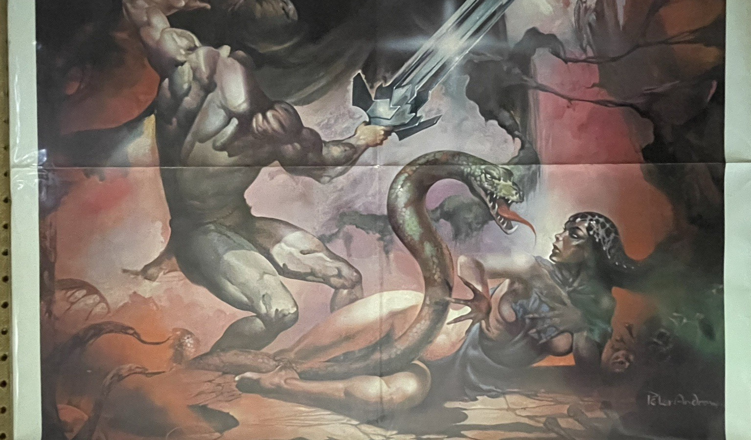 ORIG. MOVIE POSTER~THE SWORD & THE SORCERER~ 1982~ ONE SHEET 27X41~RICHARD LYNCH