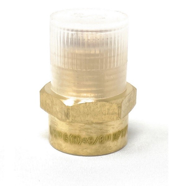 G Thread (Metric BSPP) Male to NPT Female Adapter - Lead-Free (3/8" x 3/8")