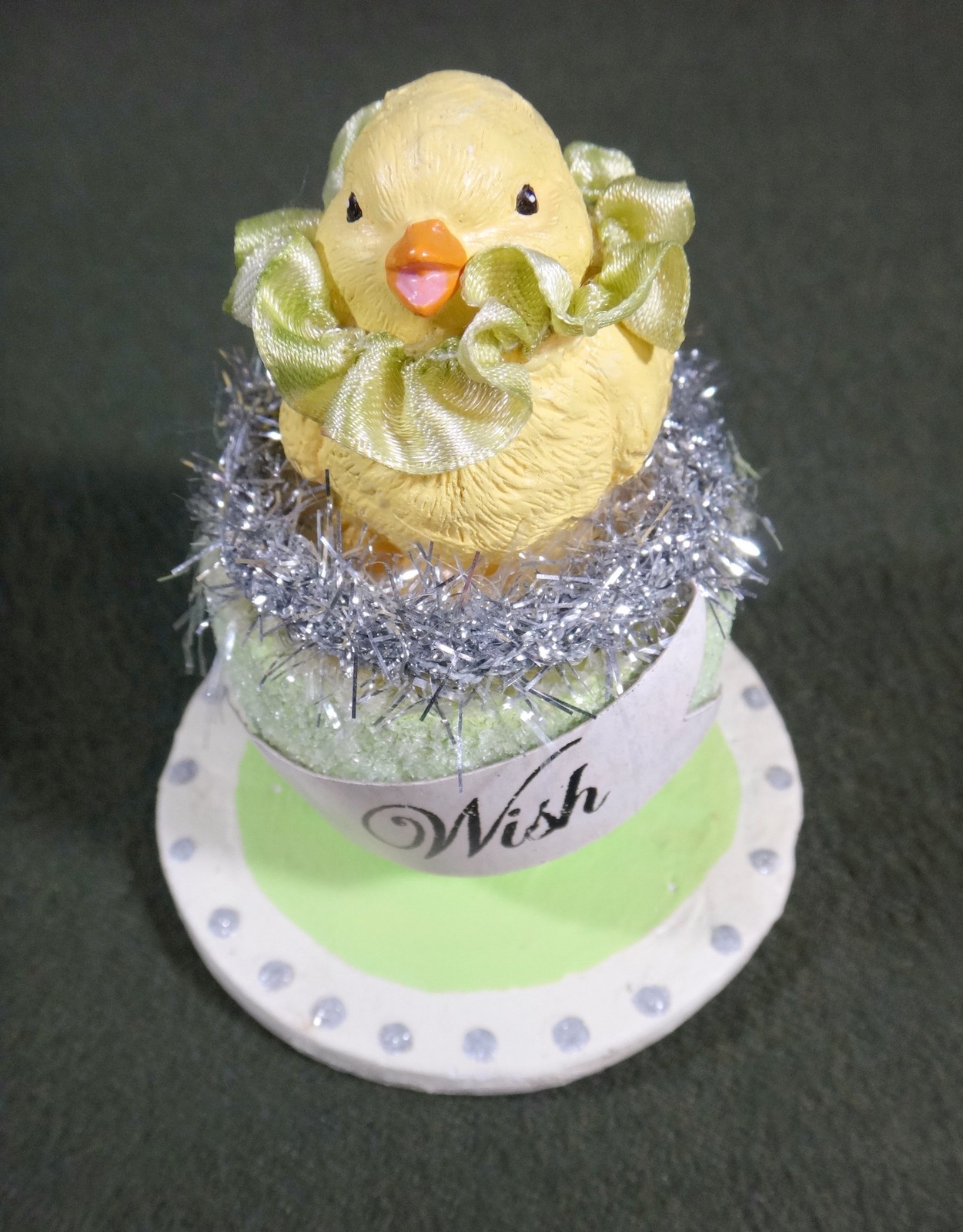 EASTER CHICK in EGG CUP "Wish" ESC TRADING CO designer MICHELLE WEAVER 2009