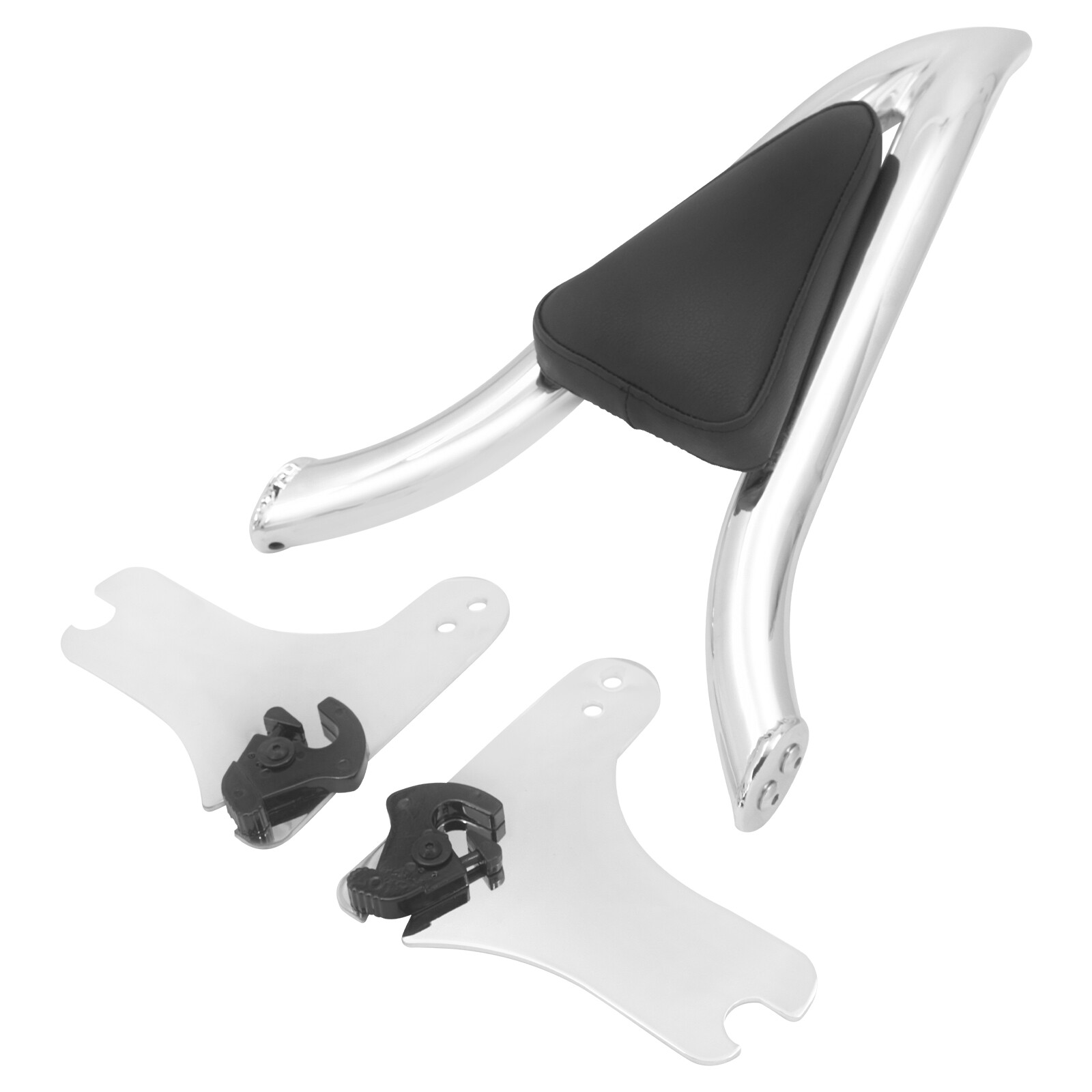 Chrome Detachable Backrest Sissy Bar For Harley Touring Road Electra Glide 97-08