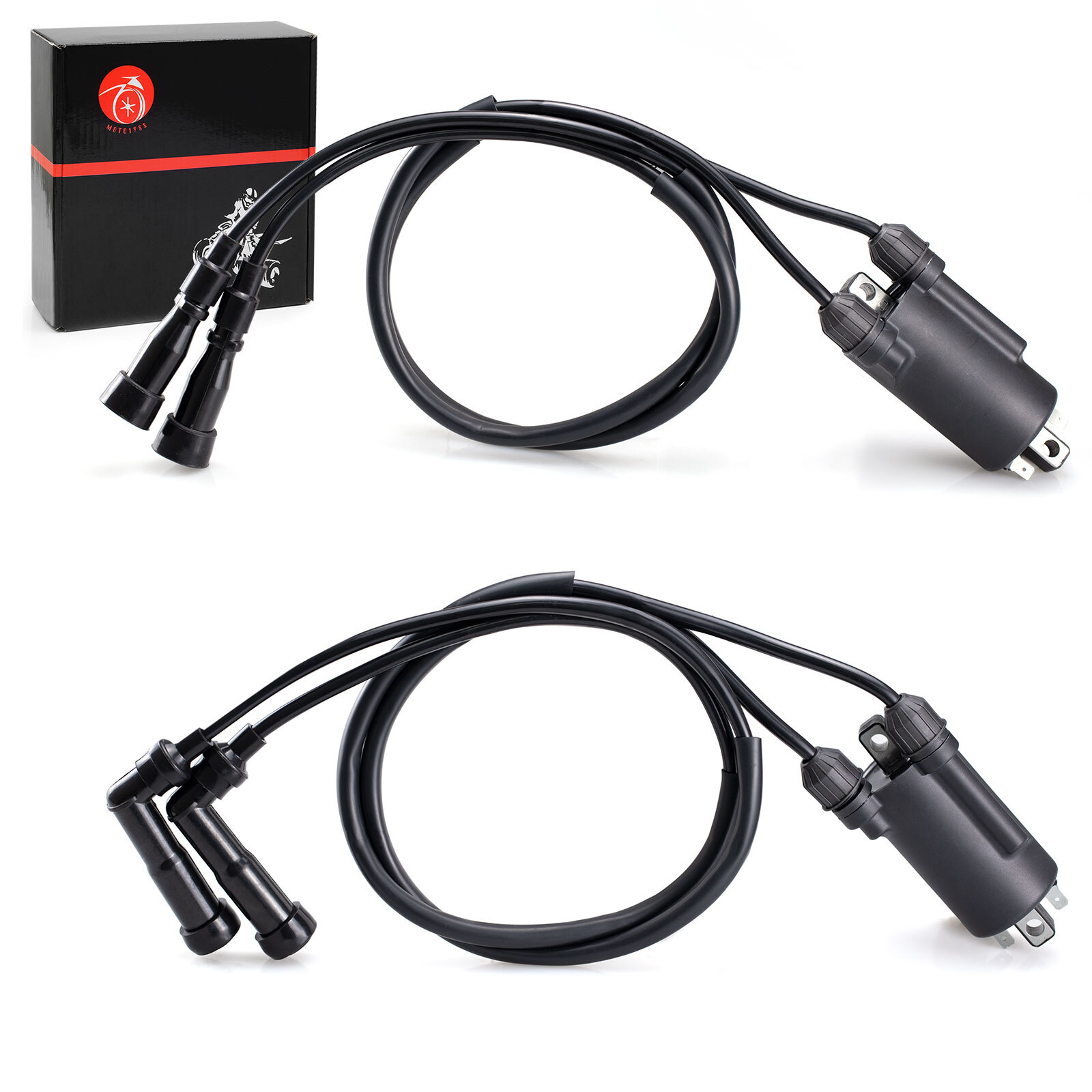 2x Ignition Coils W/ Wire For Honda Nighthawk CB650,Goldwing 1100 GL1100, GL1200