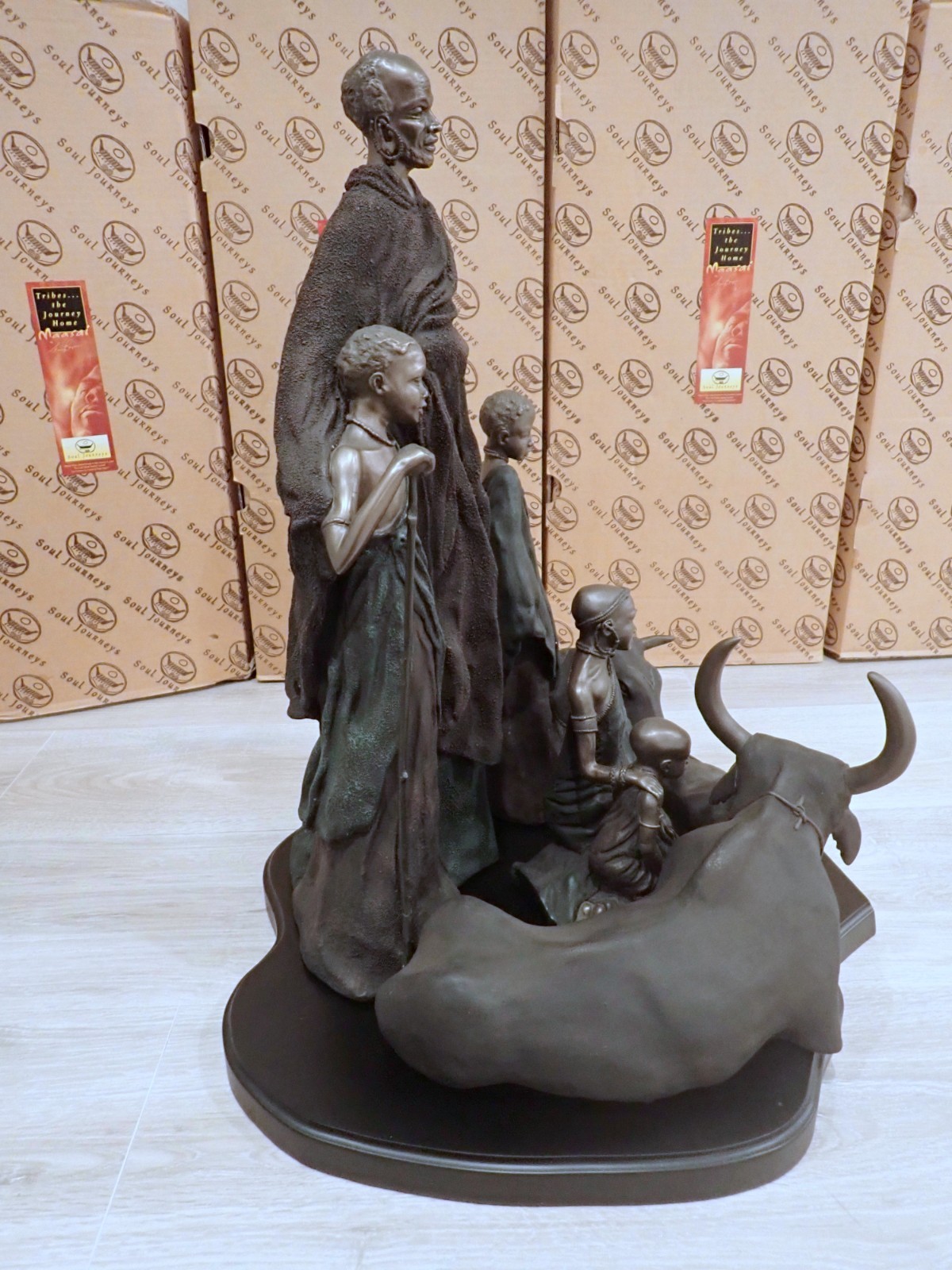 MIB AFRICAN AMERICAN SCULPTURE Soul Journeys - Maasai Sculpture; The Gift # 877