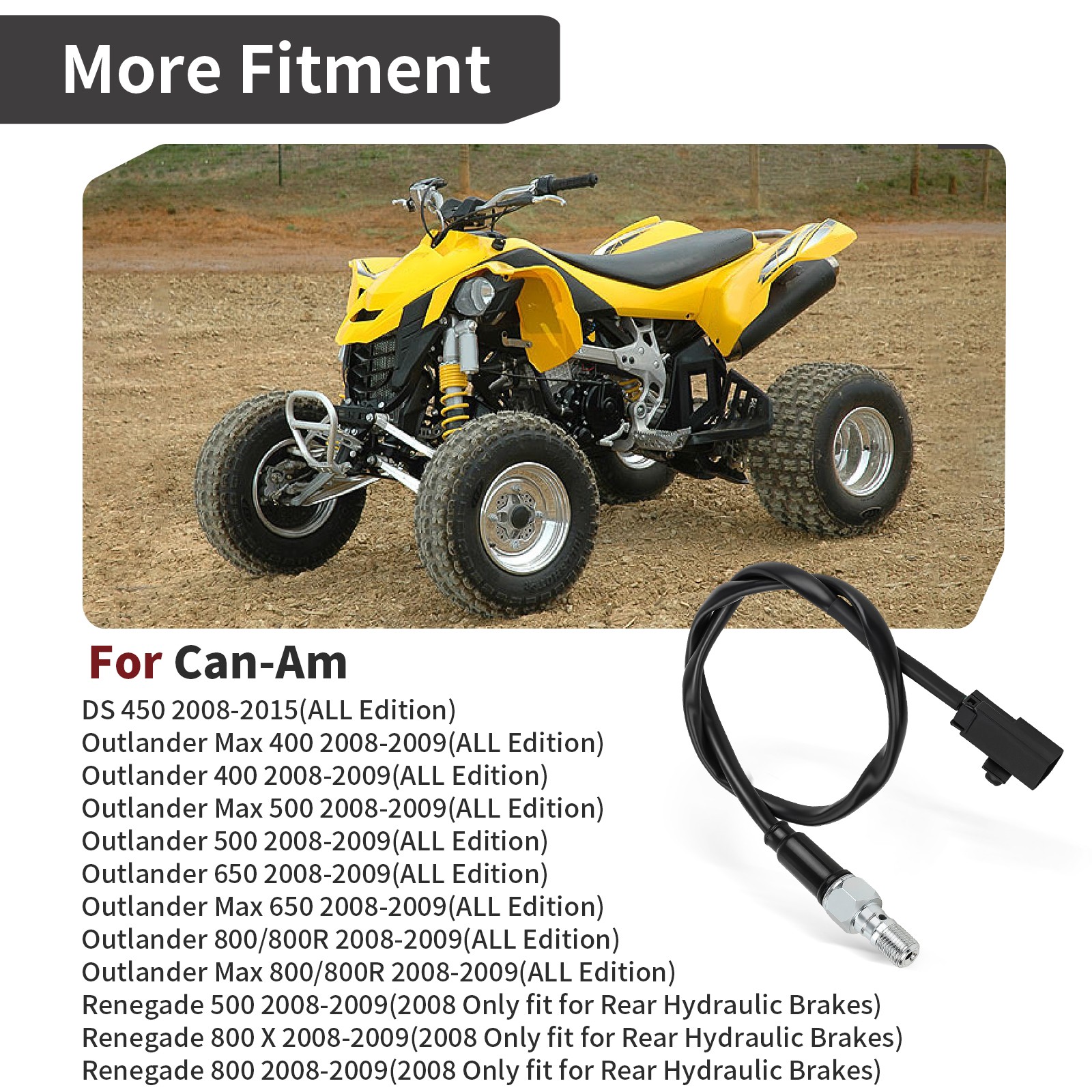 Brake Light Switch # 710003837 710000853 For Can-Am Renegade 500 800 2008-2009