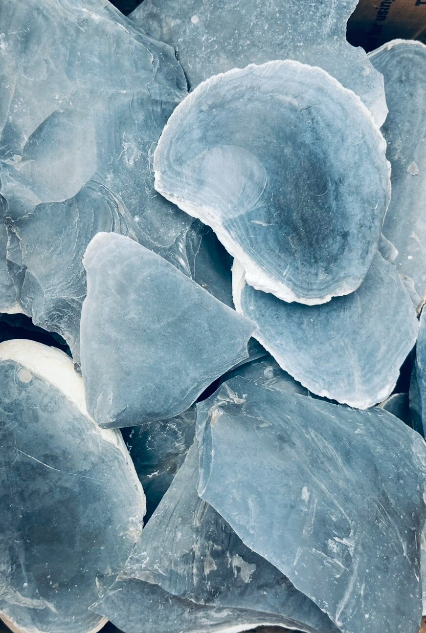 3 Pounds Of High Quality RARE Blue/black Georgetown Flint Spalls Flint Knapping