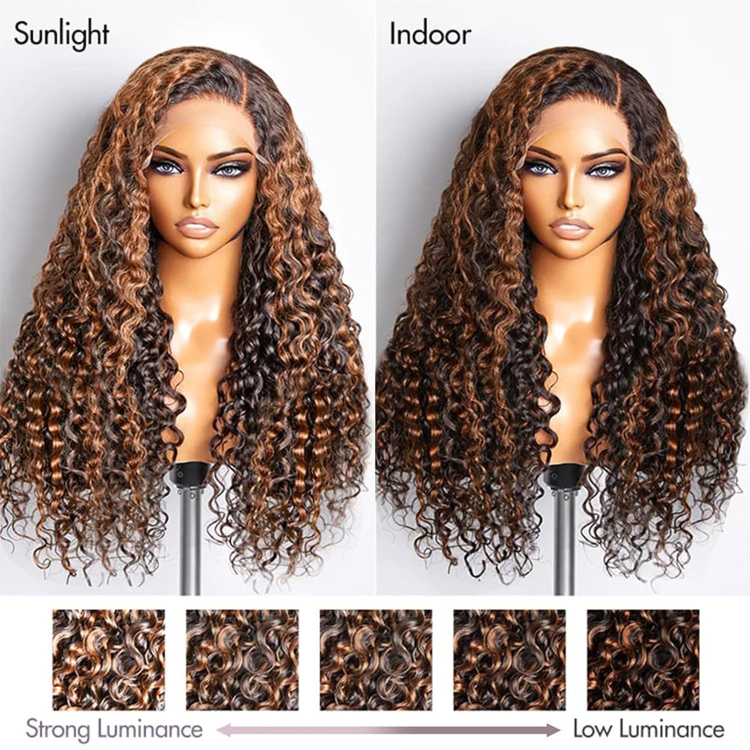 13x4 Water Wave Ombre 1B/30 Lace Front Wigs Transparent Lace Wigs Human Hair