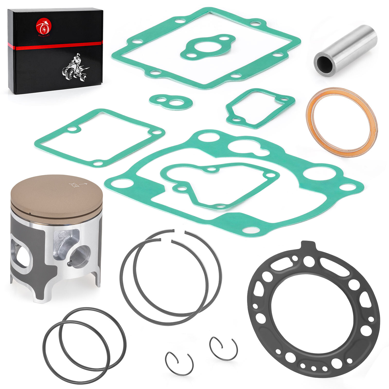 Top End Rebuild Kit STD 66.4mm Piston + Ring + Gasket For Kawasaki KX250 1993-03