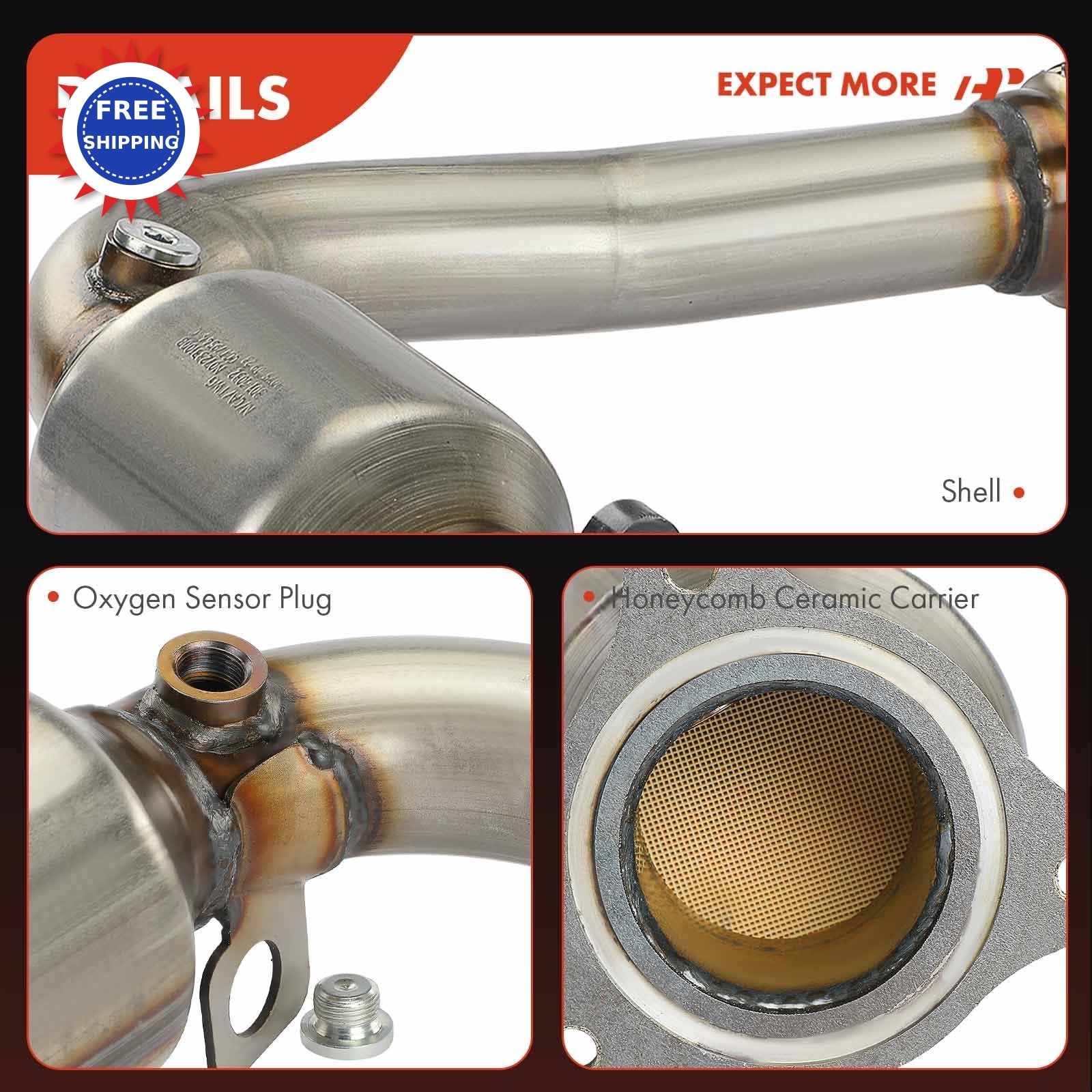 Catalytic Converter Front Direct Fit Chevy Equinox Terrain 2010-2017 2.4L Models