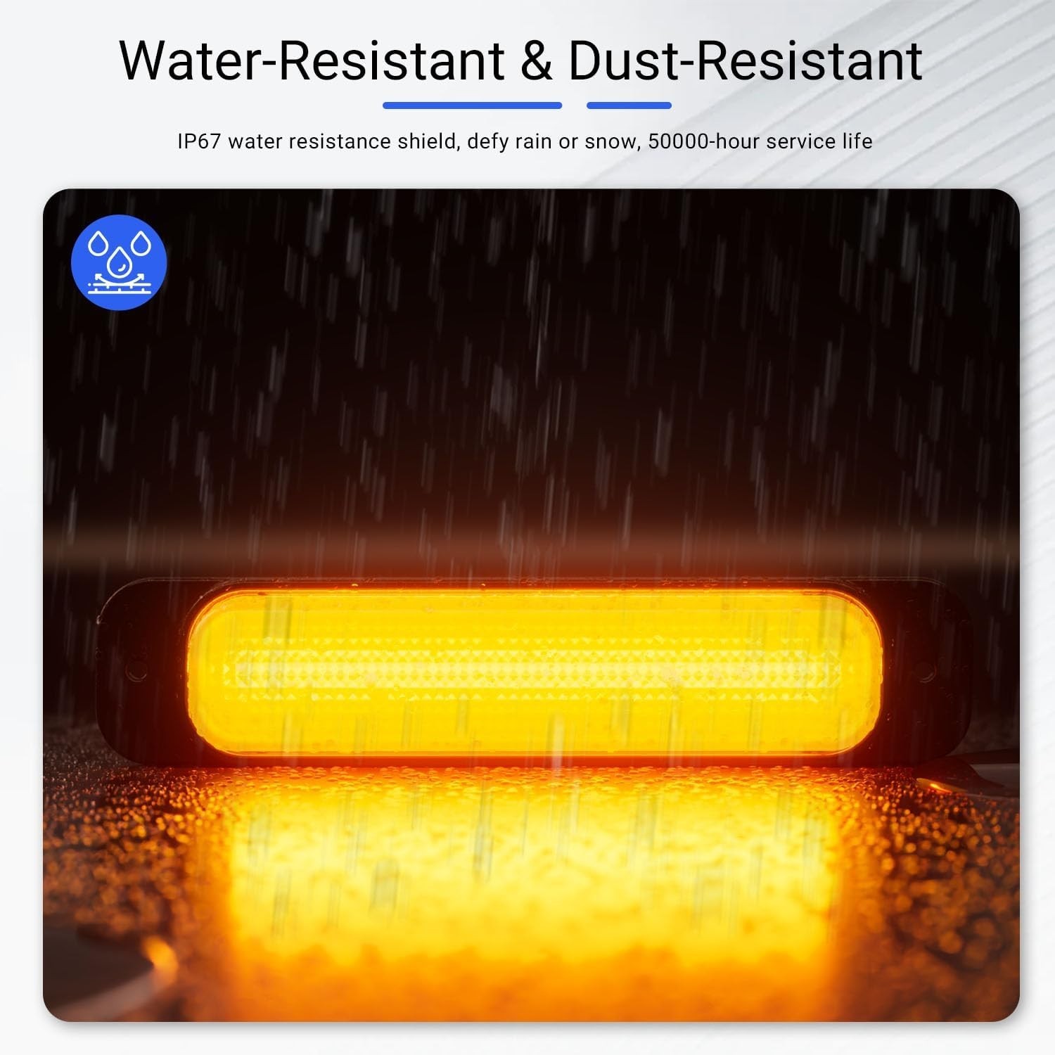 For 2019-2026 Chevy Silverado 1500 Hood Protector with LED Light Hood Deflector