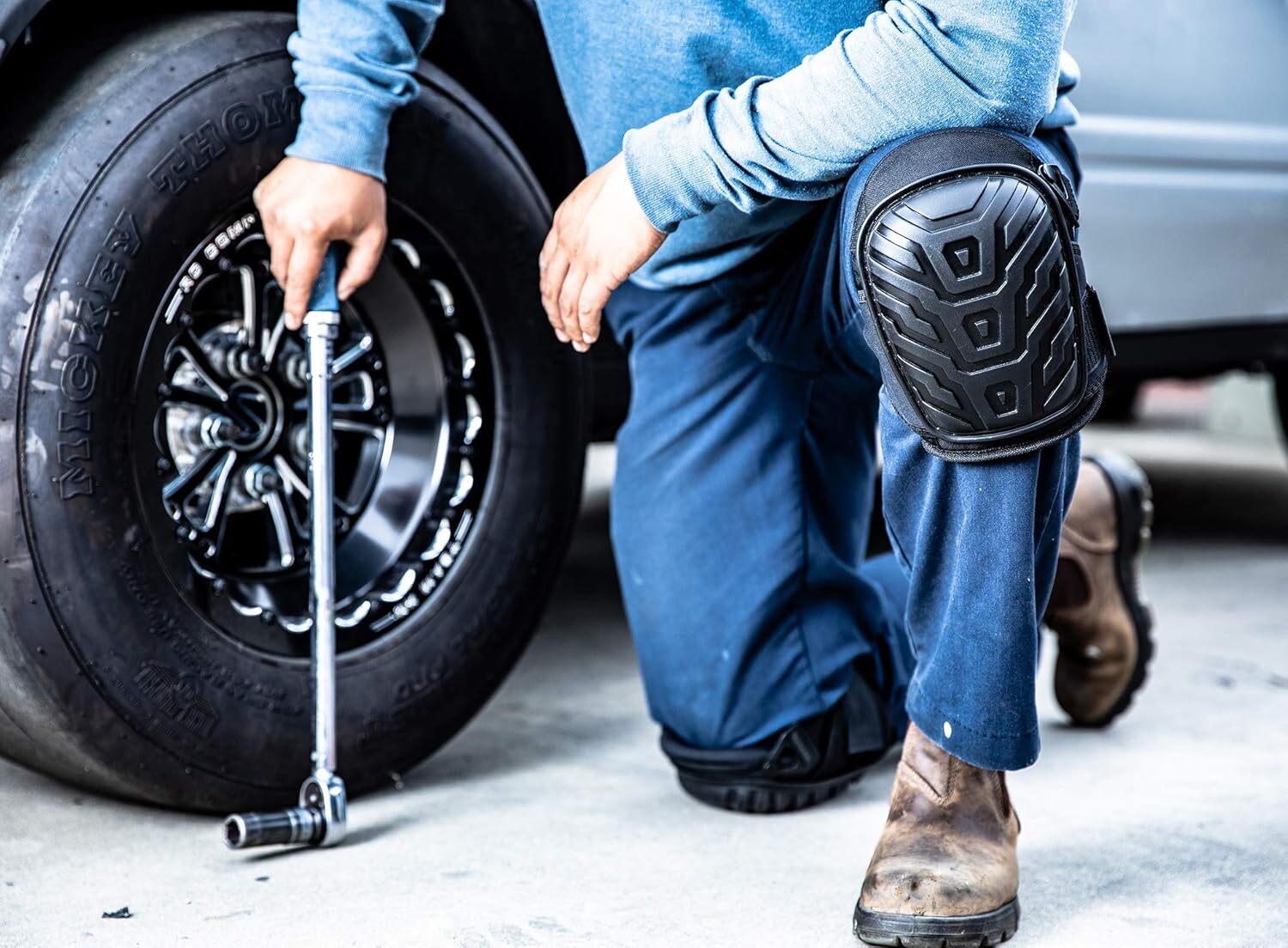 Construction Gel Knee Pads Safety Leg Protectors Work Comfort Pair Professional