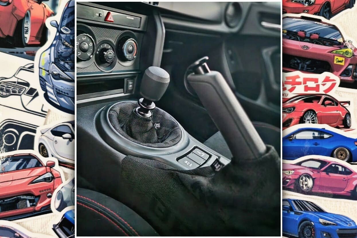 JDM BRIDE shift boot and ebrake boot combo (Subaru BRZ - Scion FR-S fitment)