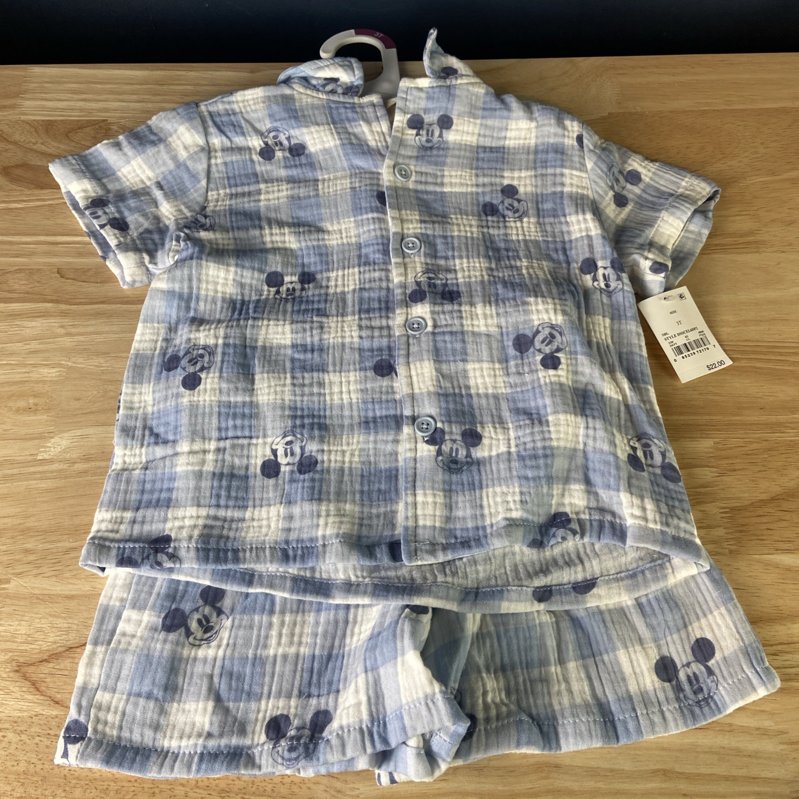 Disney Junior Mickey Mouse Boys Blue 3T Top And Bottom Set NWT