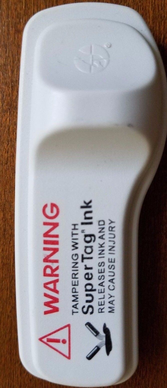 1,000 GENUINE SENSORMATIC® BRAND SUPERTAG® INK W/PIN, GREY, PRE-OWNED