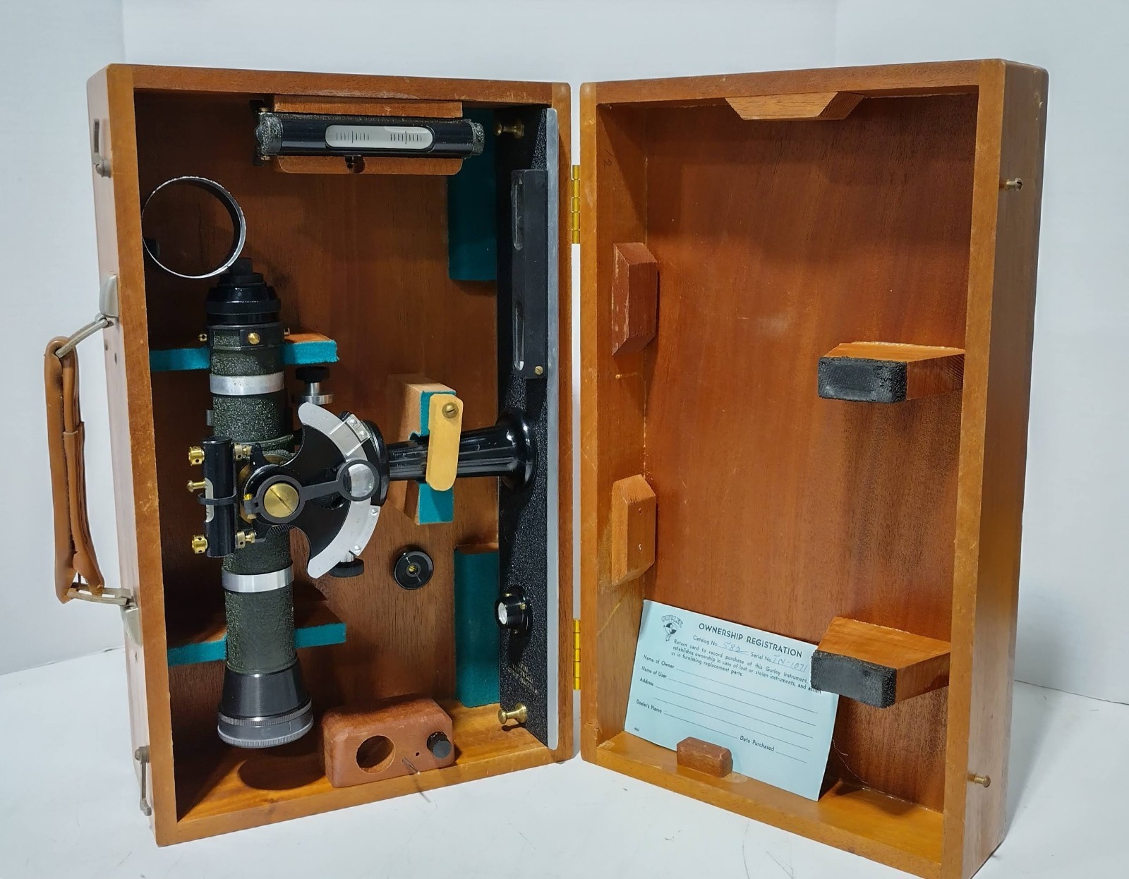 Teledyne Gurley 582 Standard Plane-Table Alidade w/Case Vintage post-1968 TN1071