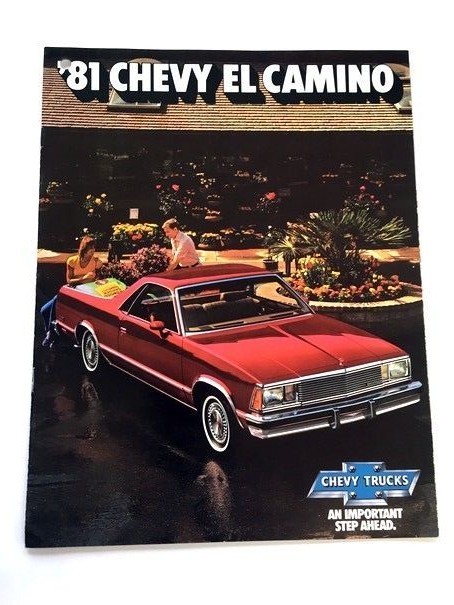 1981 Chevrolet El Camino Original Sales Brochure - SS Pickup Super Sport