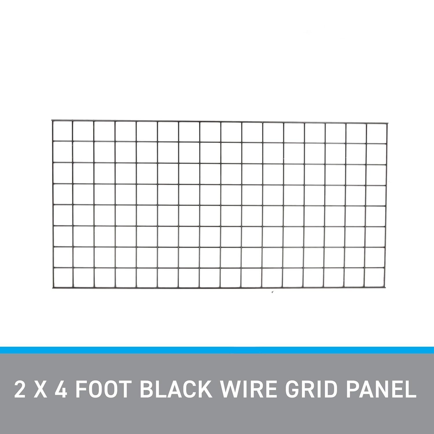 Wire Grid Panel 2' x 4' Black Display Craft Wire Grid Storage Retail