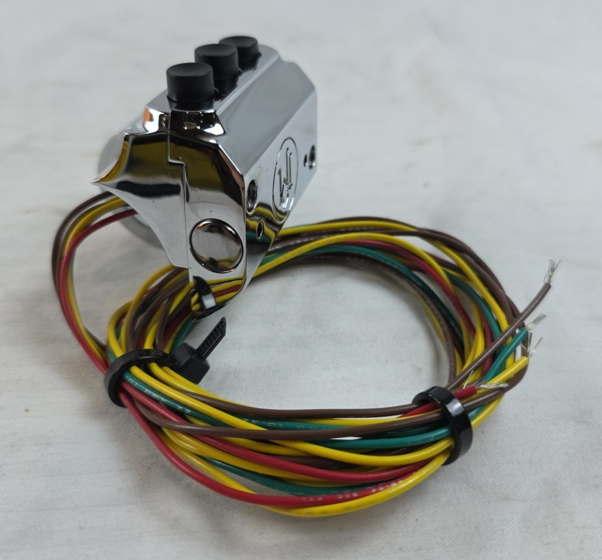 PERFORMANCE MACHINE FOR HARLEY CHROME RIGHT SIDE SWITCH ASSEMBLY 0616-0096