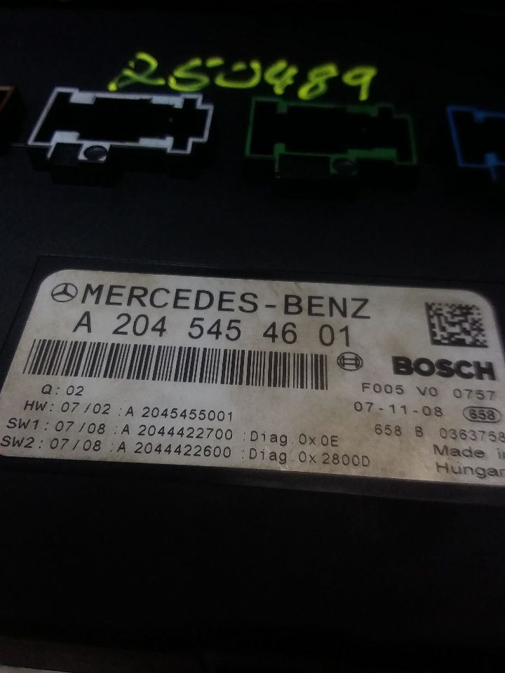 SAM Module Fuse Box 204 Type Lamp C230 Front Fits 08-09 MERCEDES C-CLASS 1753465