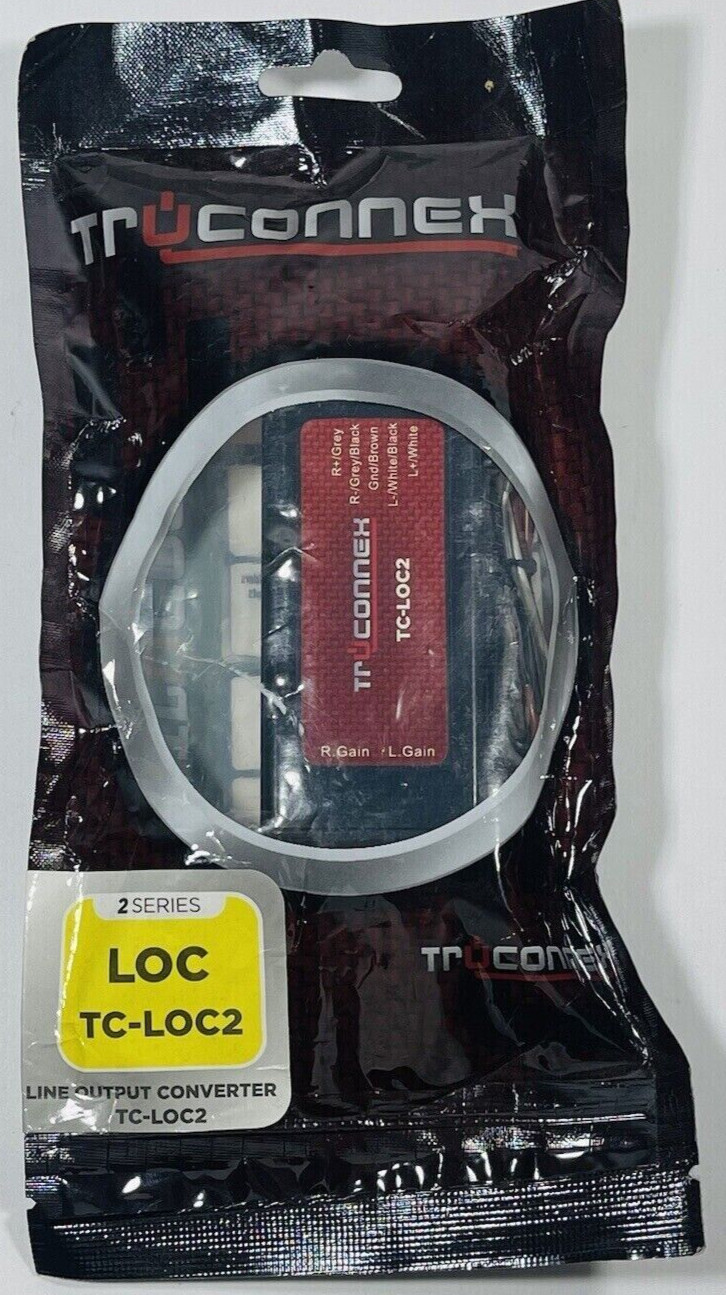 Sealed New:  Truconnex Metra Two Channel Line Output Converter Black TC-LOC2
