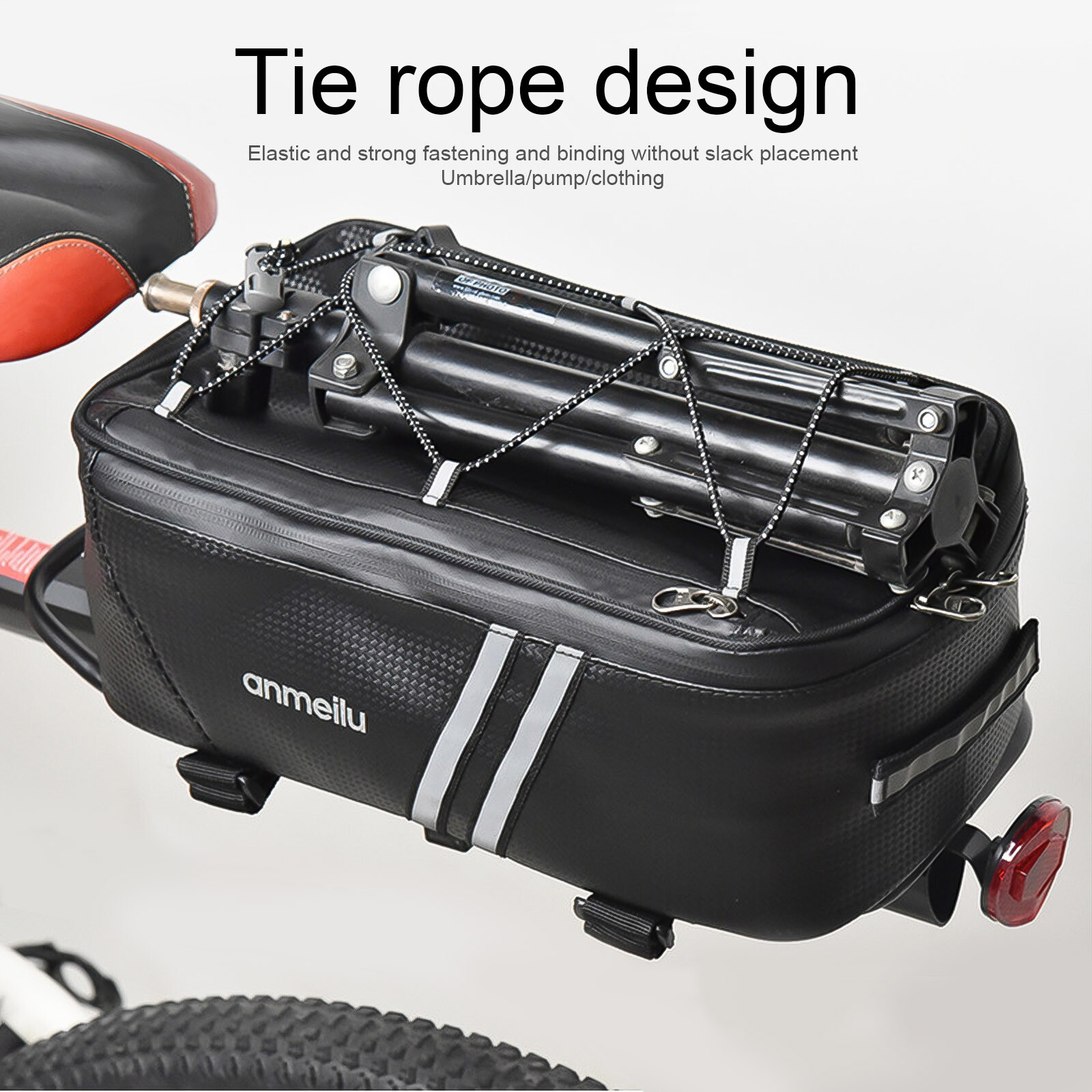 Waterproof Bicycle Rear Rack Seat Bag Bike Cycling Storage Pouch Trunk Pannier