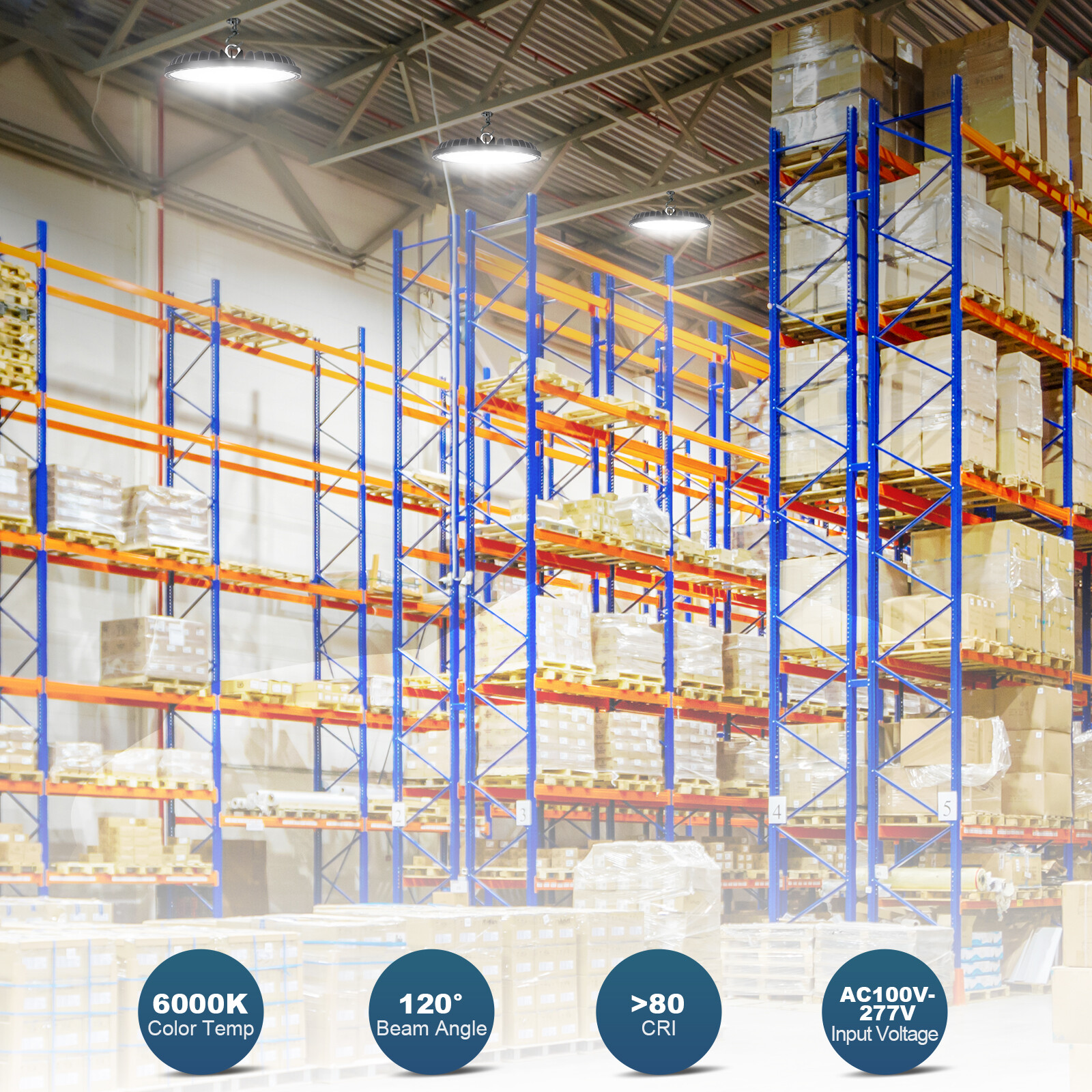 10Pcs 300W UFO LED High Bay Light Industrial Commercial Factory Gym Shop Light