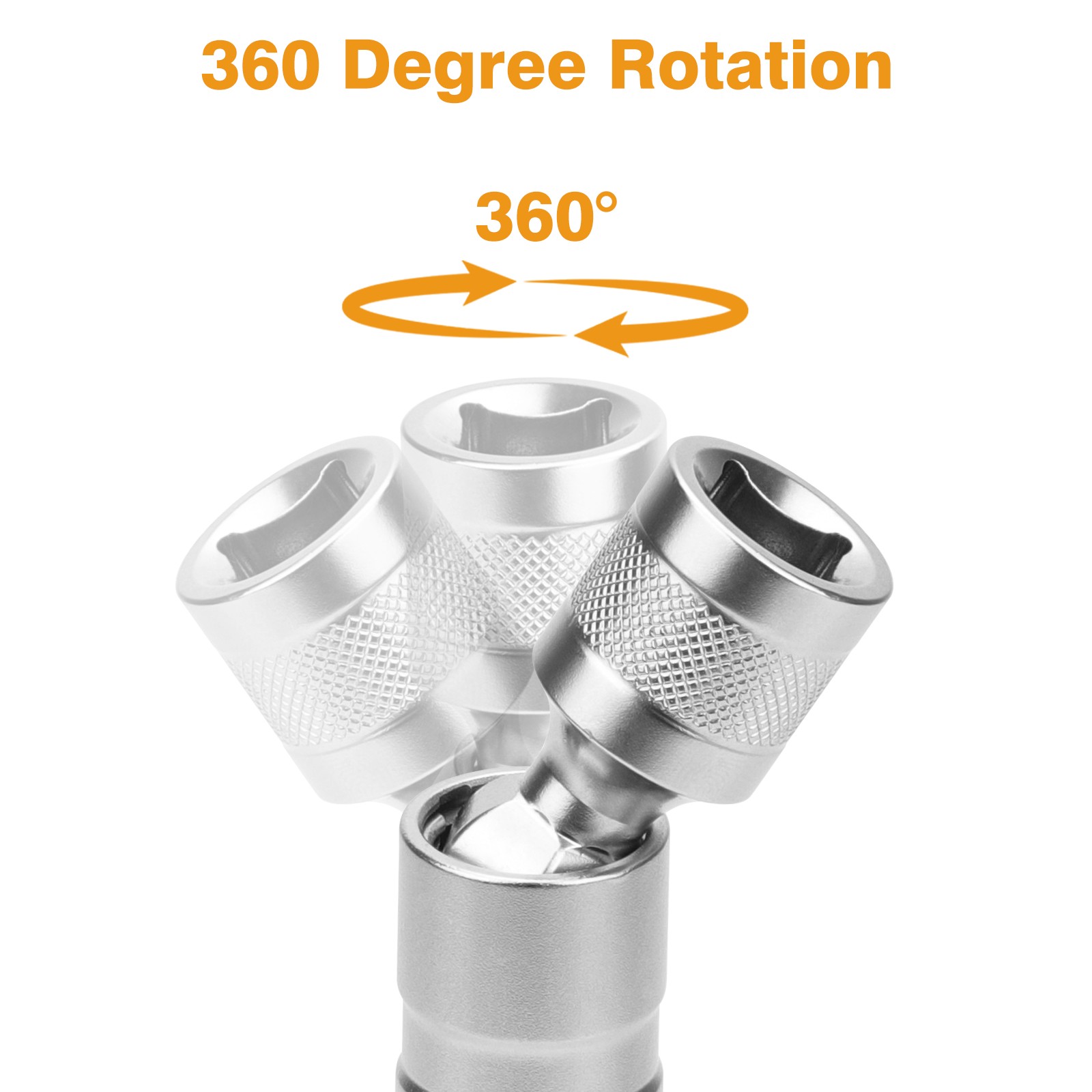 14mm&16mm Thin Wall Magnetic Swivel 3/8"Spark Plug Socket 12-Point Removal Tool