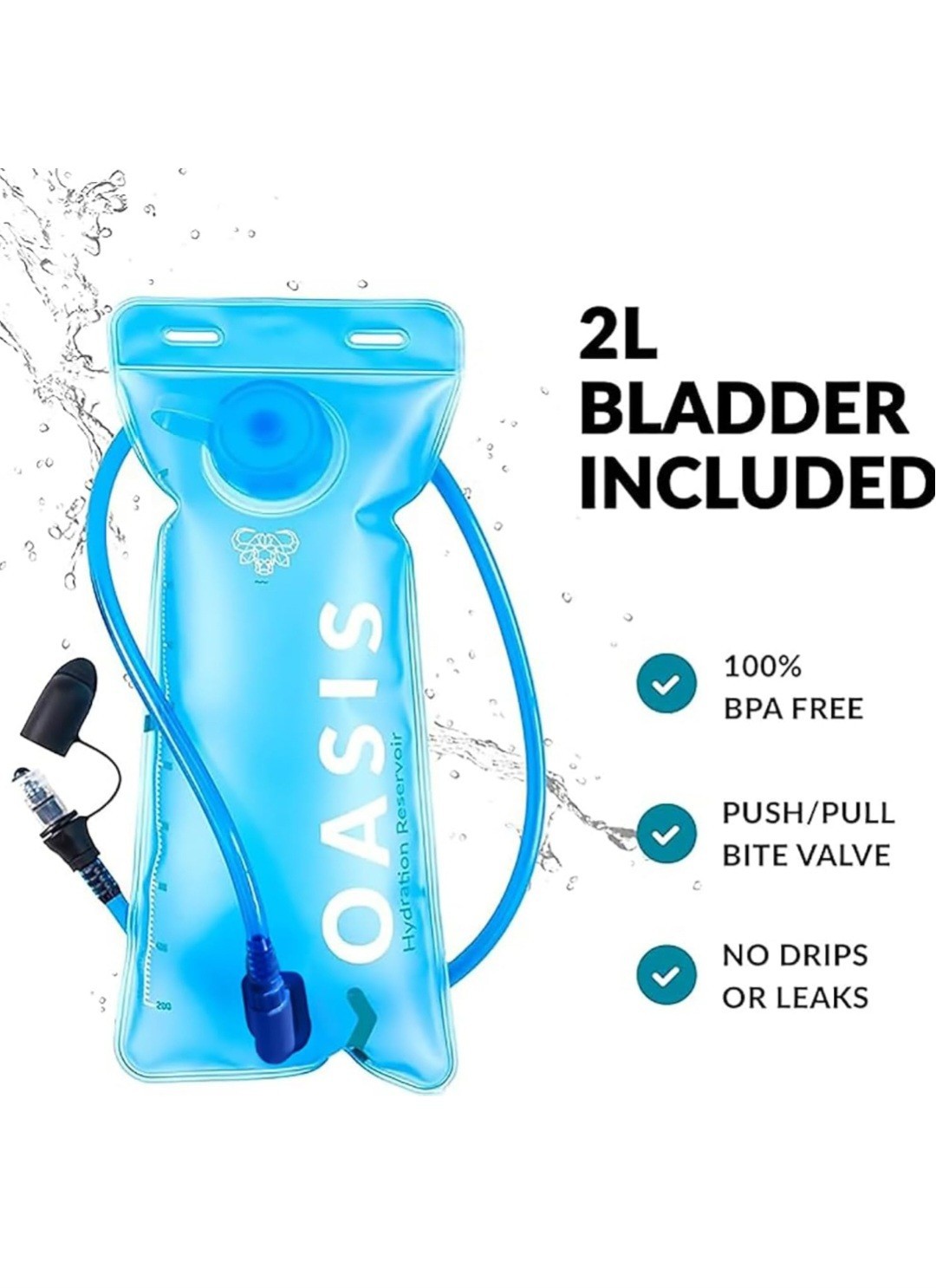 Water Buffalo Road Runner Hydration Backpack – Lightweight with 2L Bladder