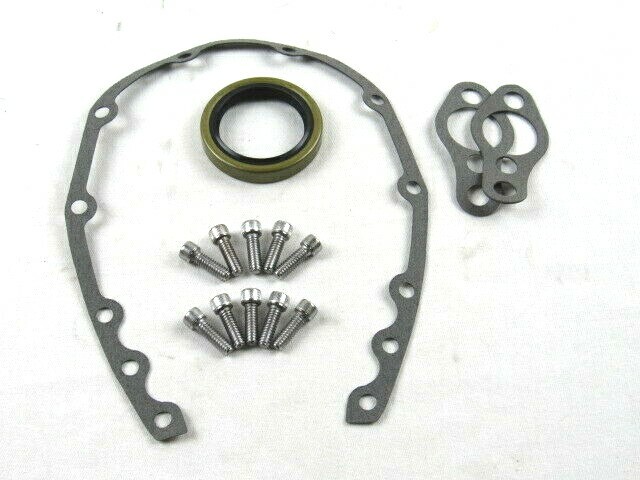 Small Block Chevy SBC 327 350 383 Aluminum Timing Cover Kit Polished E45201P