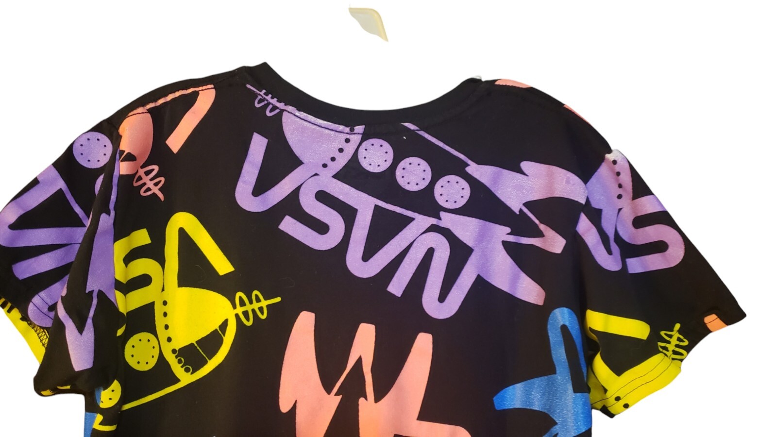 Nasa Boys Short Sleeve Crew Neck All Over Graphic Print Black T Shirt Size M