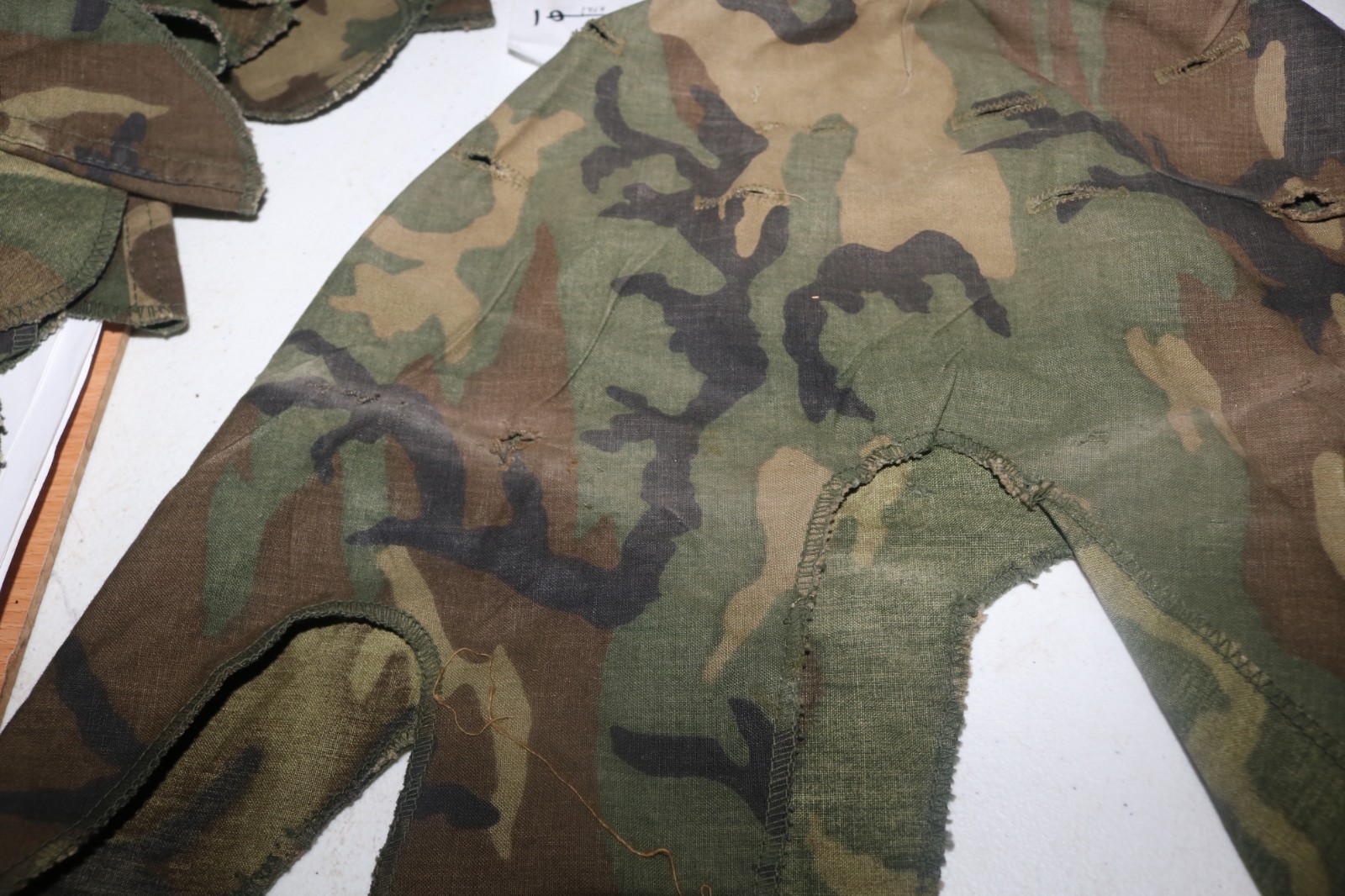 POST Vietnam ERDL M1 helmet cover VG+ to Exc condition