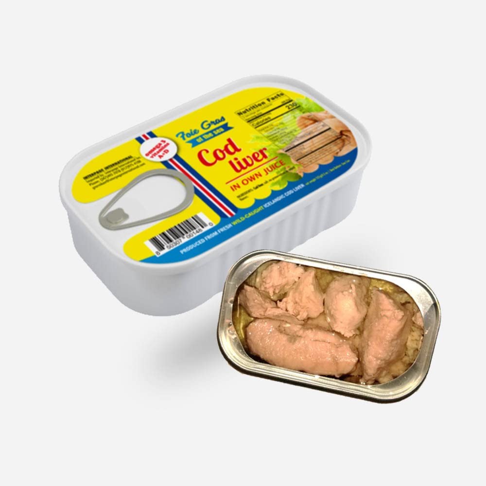 12 PACK Foie Gras Wild COD Liver Own Juice 121g Iceland Печень Трески Icelandic