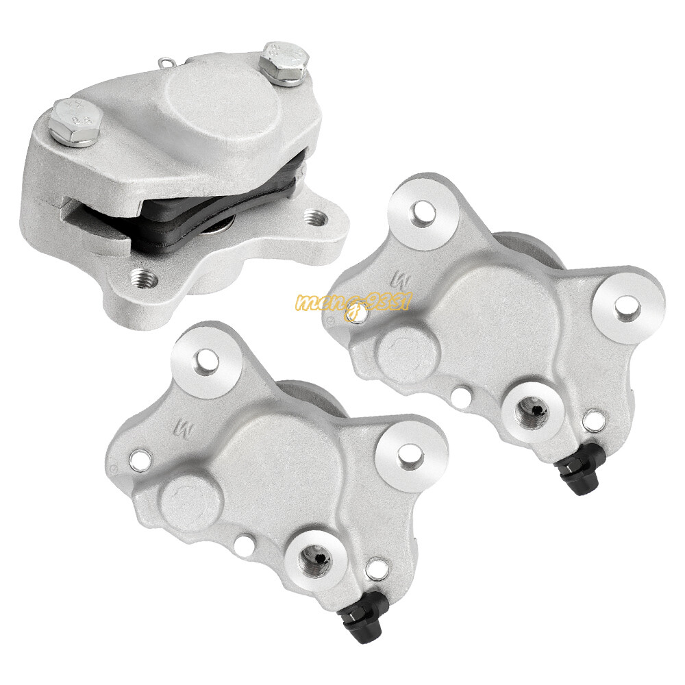 Front &Rear Brake Calipers for Arctic Cat 250 300 375 400 454 500 2x4 4X4 w/Pads