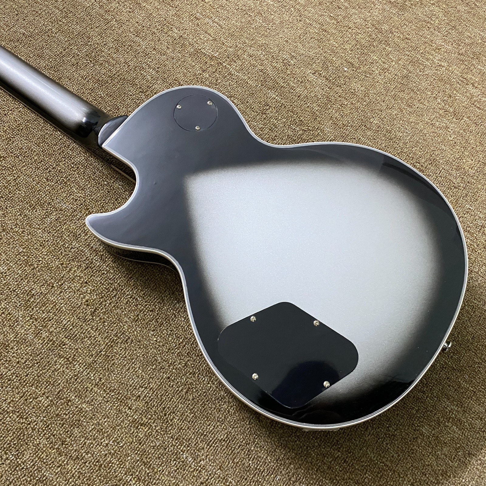 Custom LP Electric GuitarChrome plated hardware Carve Metal body Free Ship in US